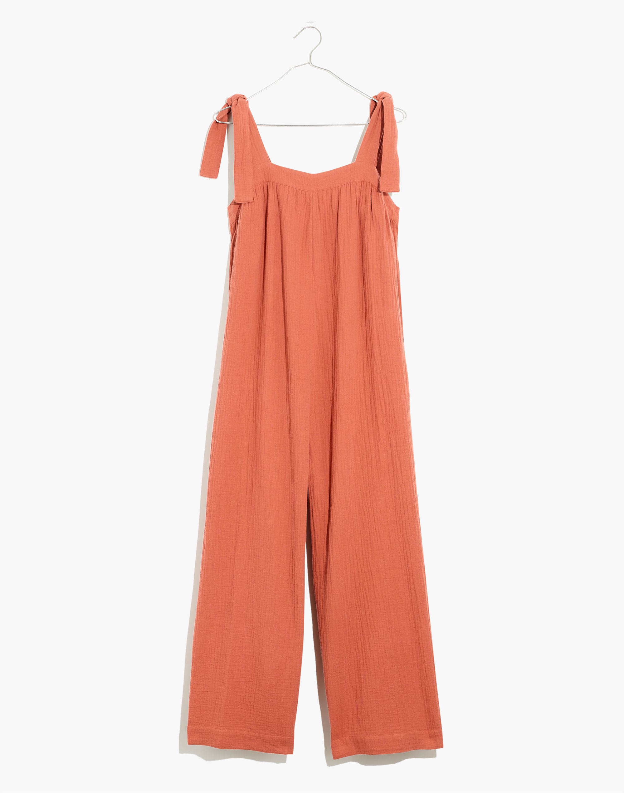 Lightestspun Tie-Strap Cover-Up Jumpsuit