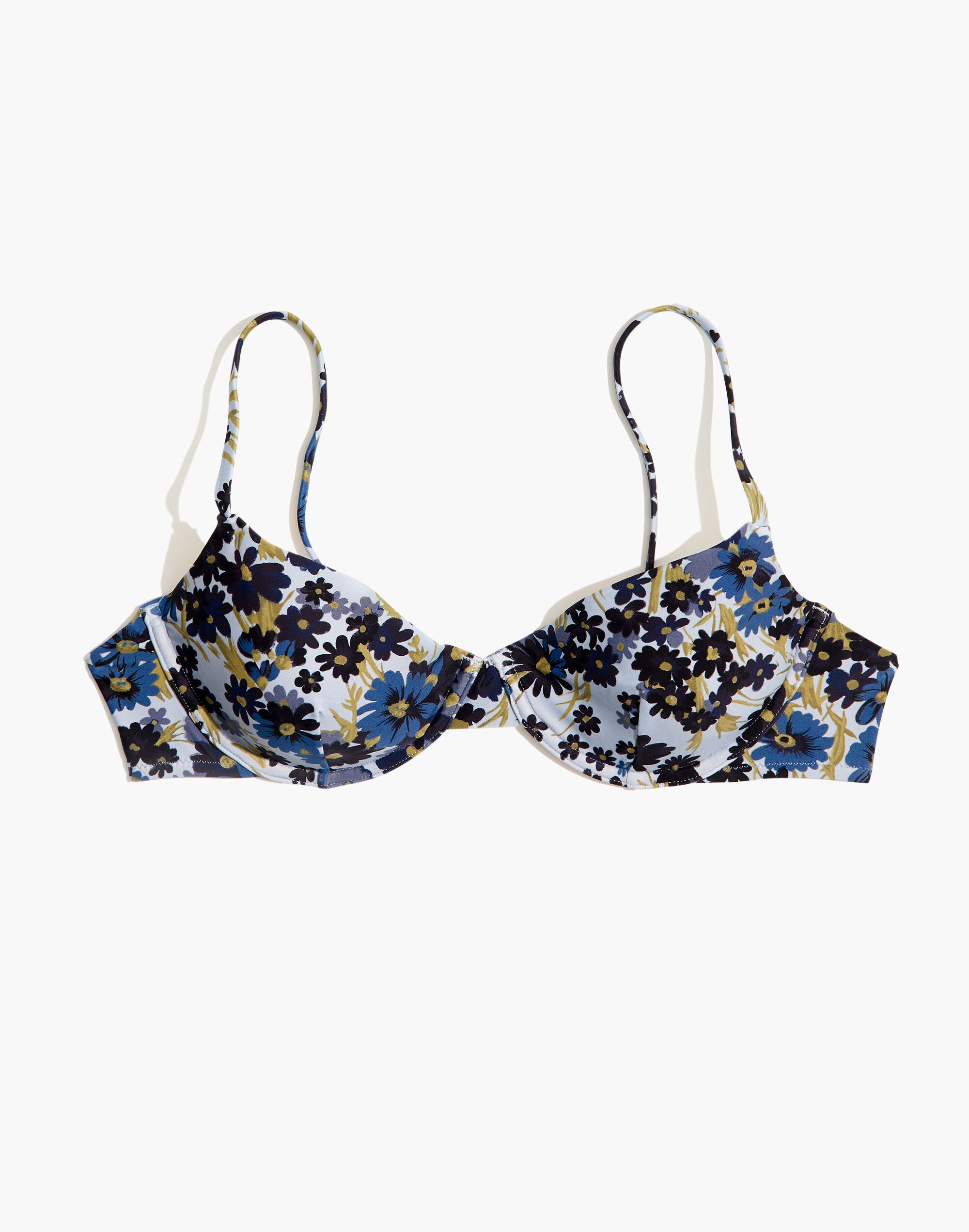 Madewell Second Wave Underwire Bikini Top in Daisy Reverie