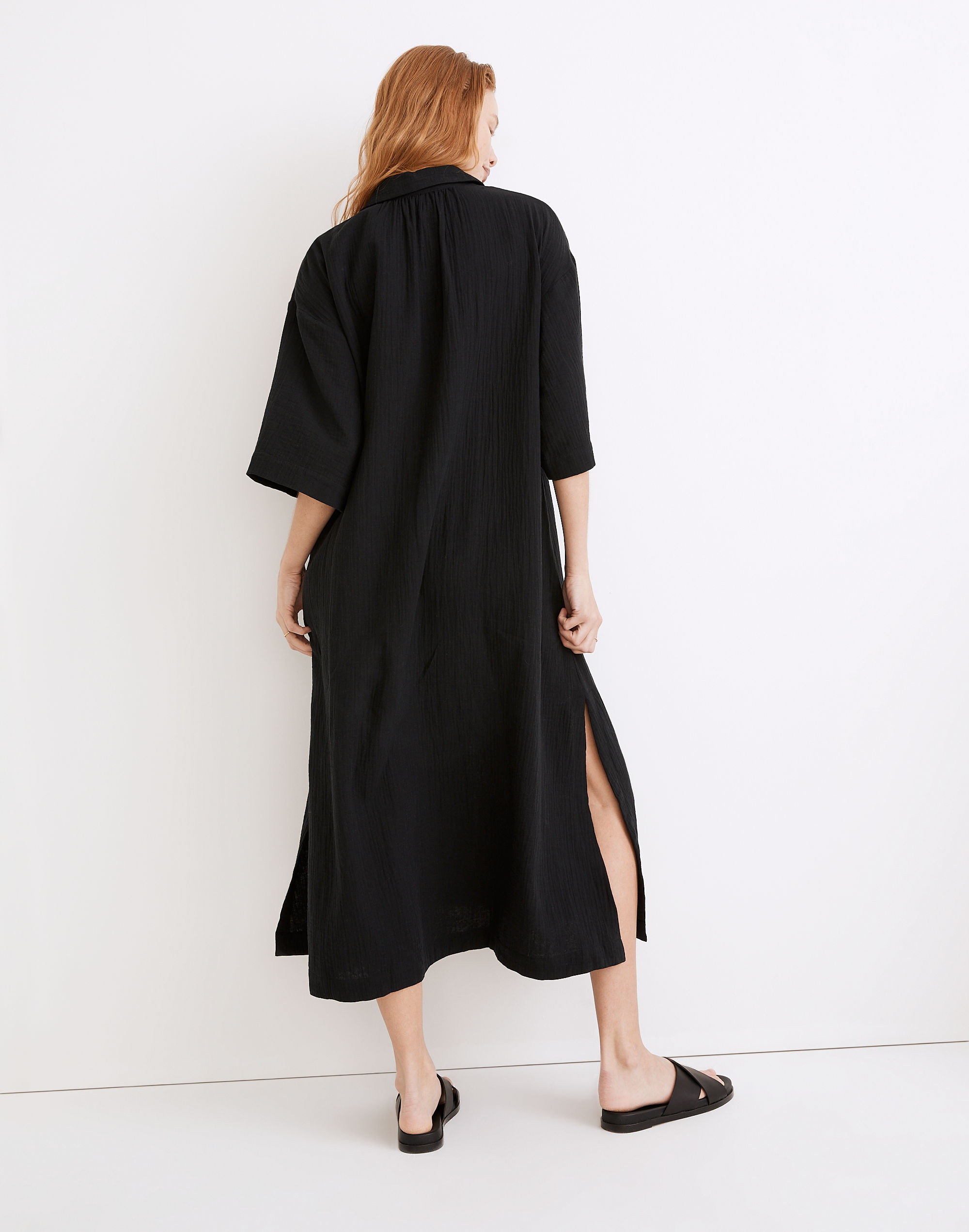 Lightestspun Cover-Up Maxi Shirtdress