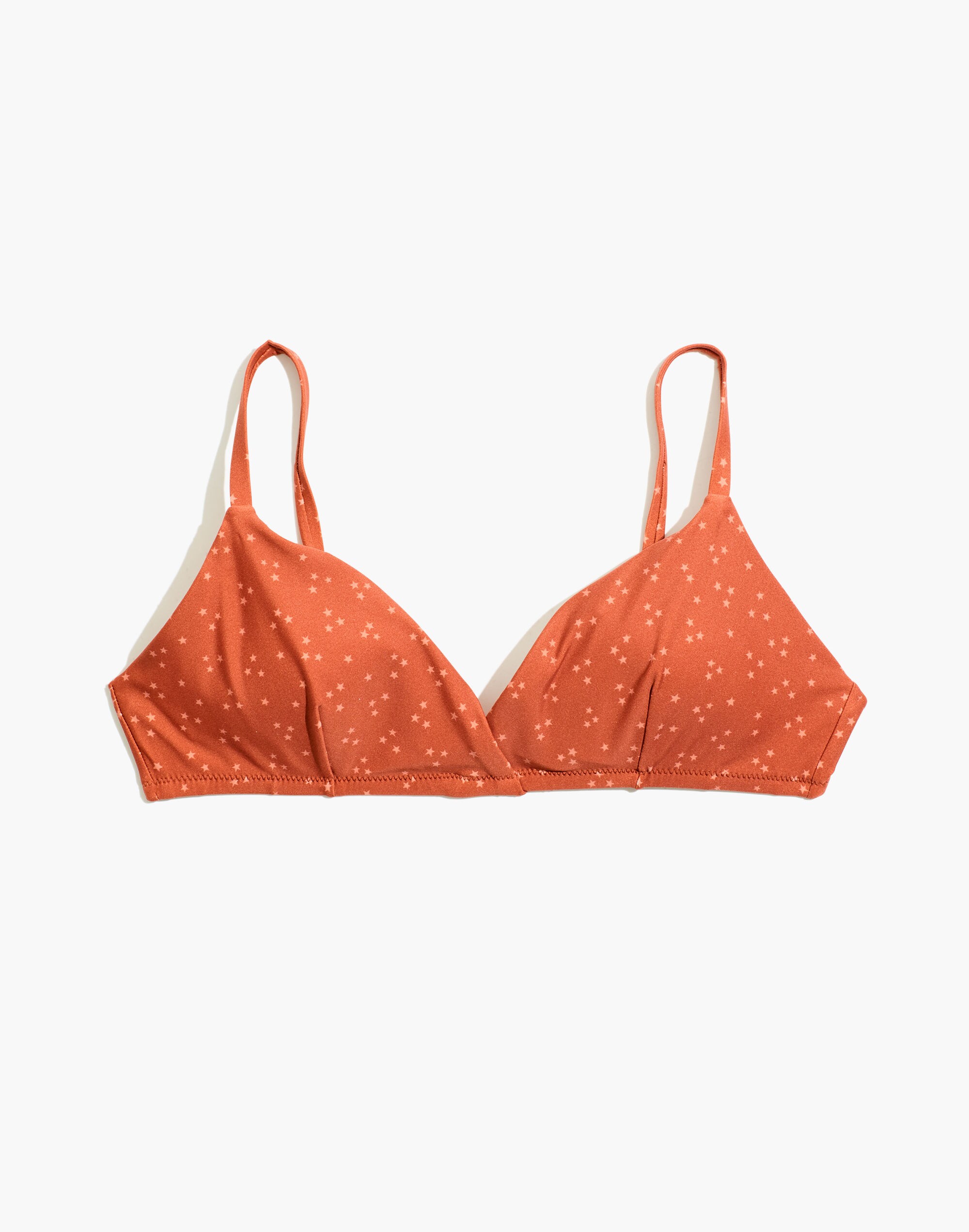 Madewell Second Wave Tie-Back Bikini Top in Night Stars