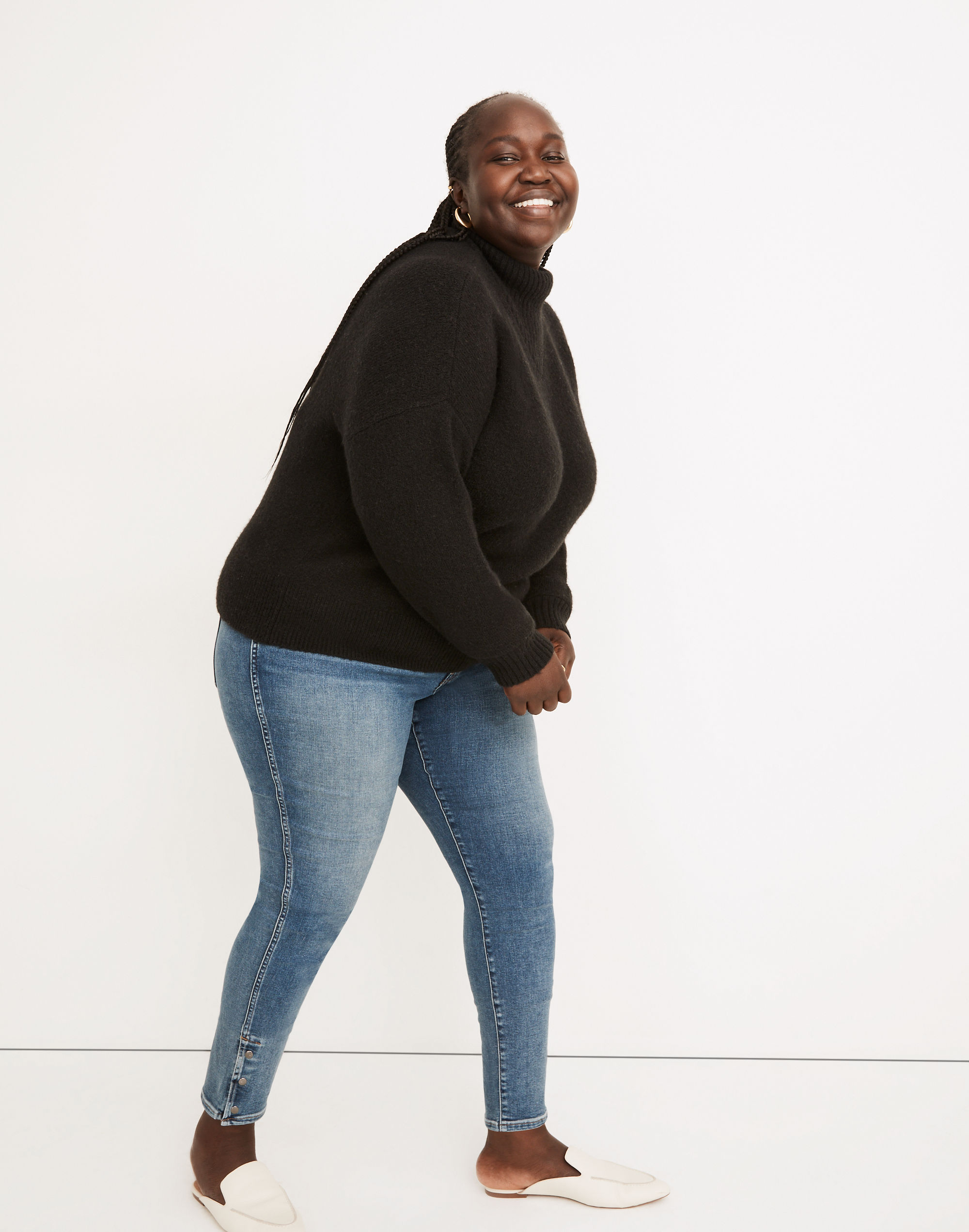 Plus Dillon Mockneck Pullover Sweater