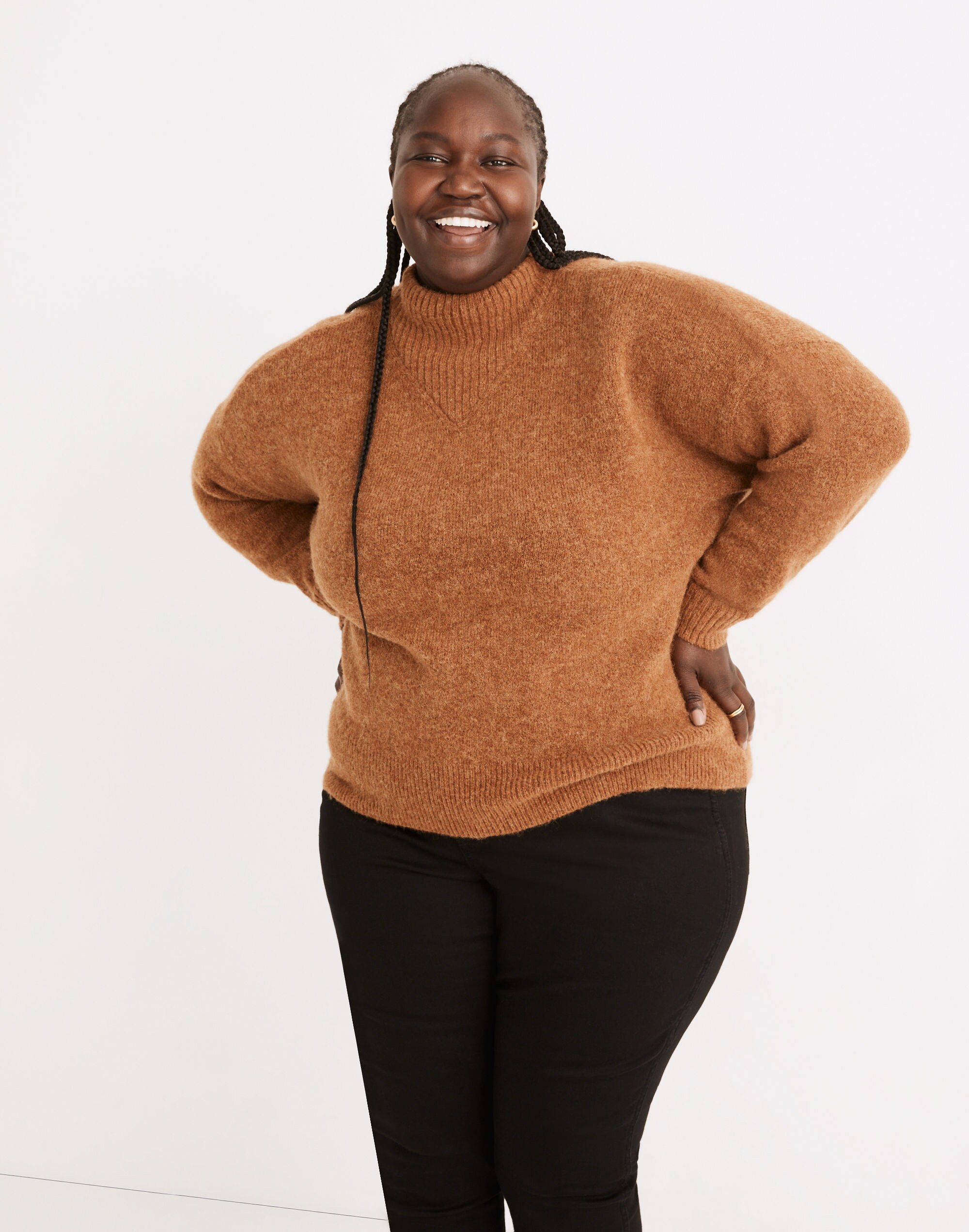 Plus Dillon Mockneck Pullover Sweater