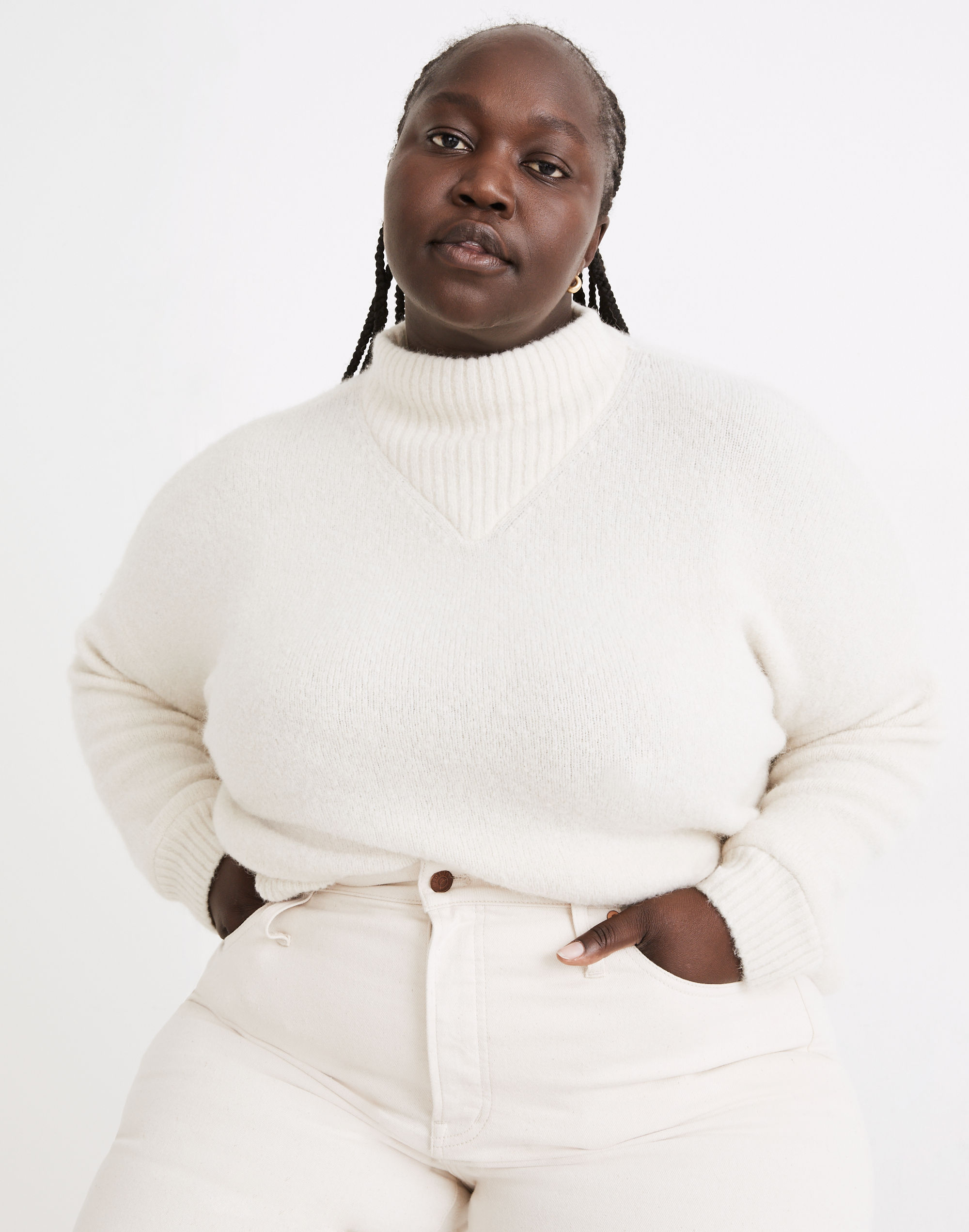 Plus Dillon Mockneck Pullover Sweater