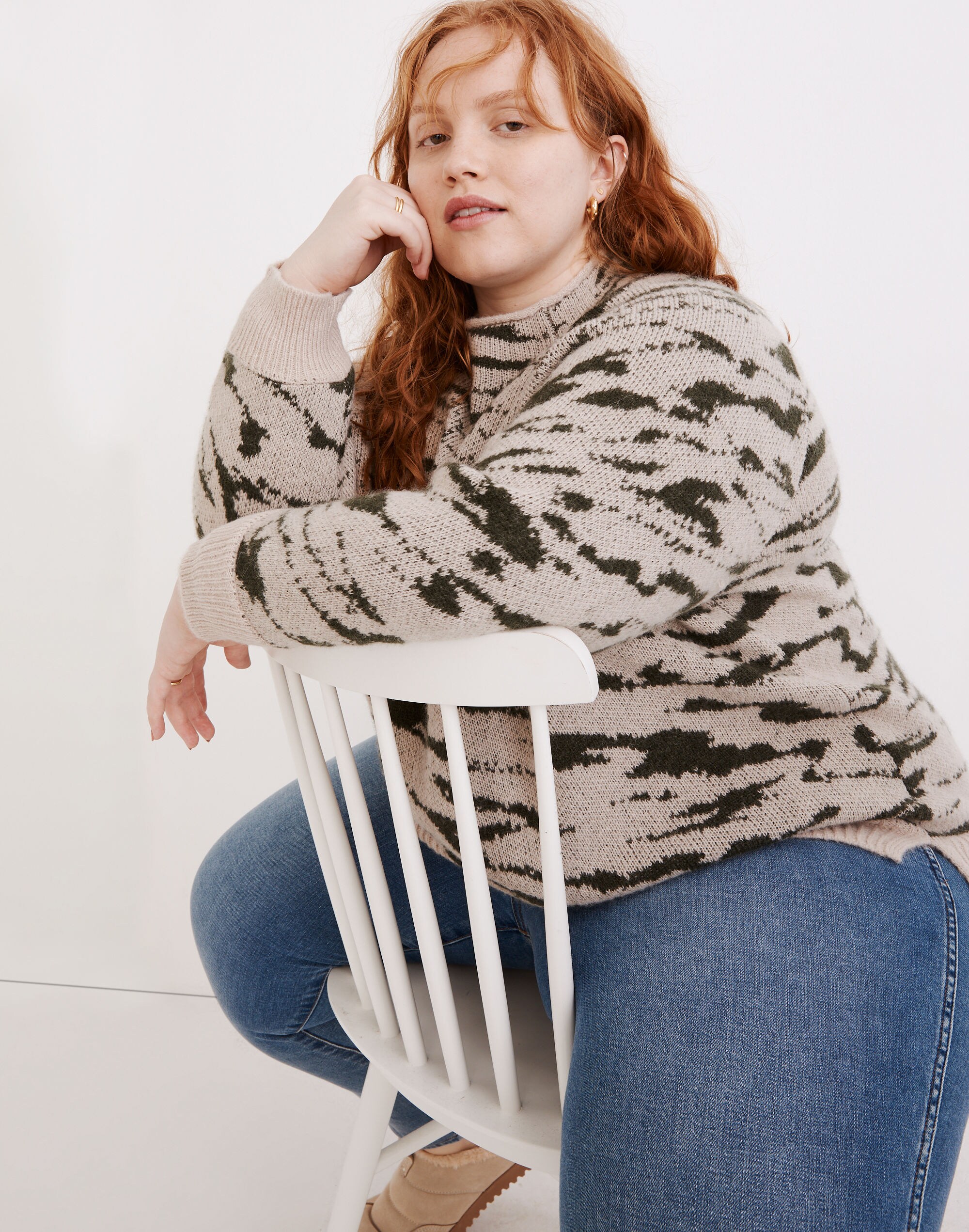 Plus Thornton Mockneck Pullover Sweater