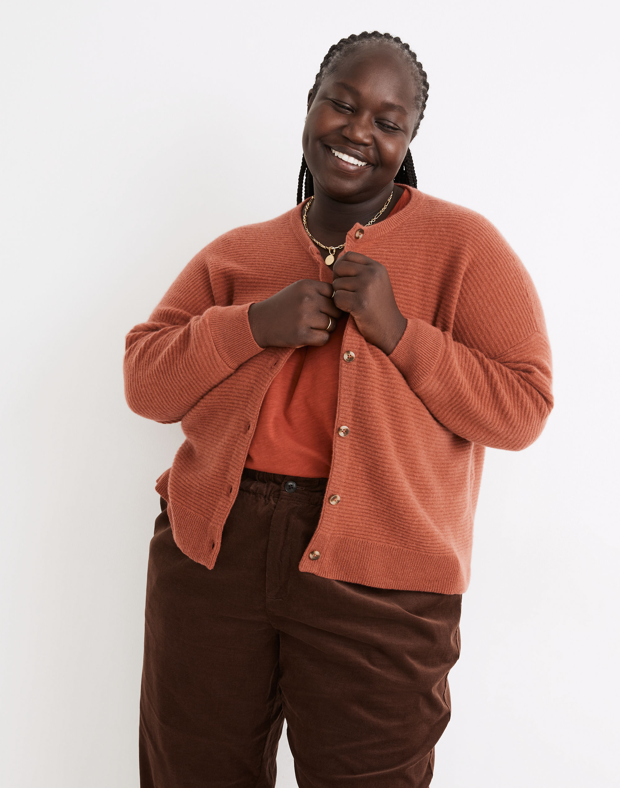 Plus (Re)sponsible Cashmere Deville Cardigan Sweater