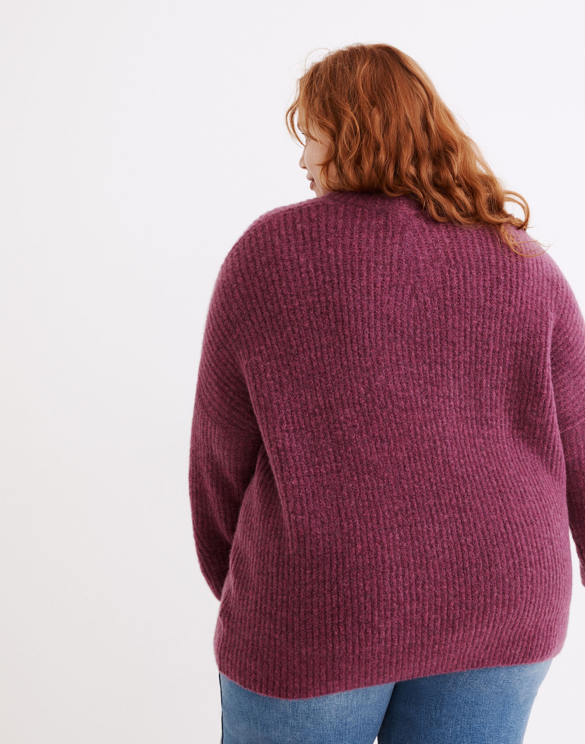 Plus Belfiore Ribbed Pullover Sweater
