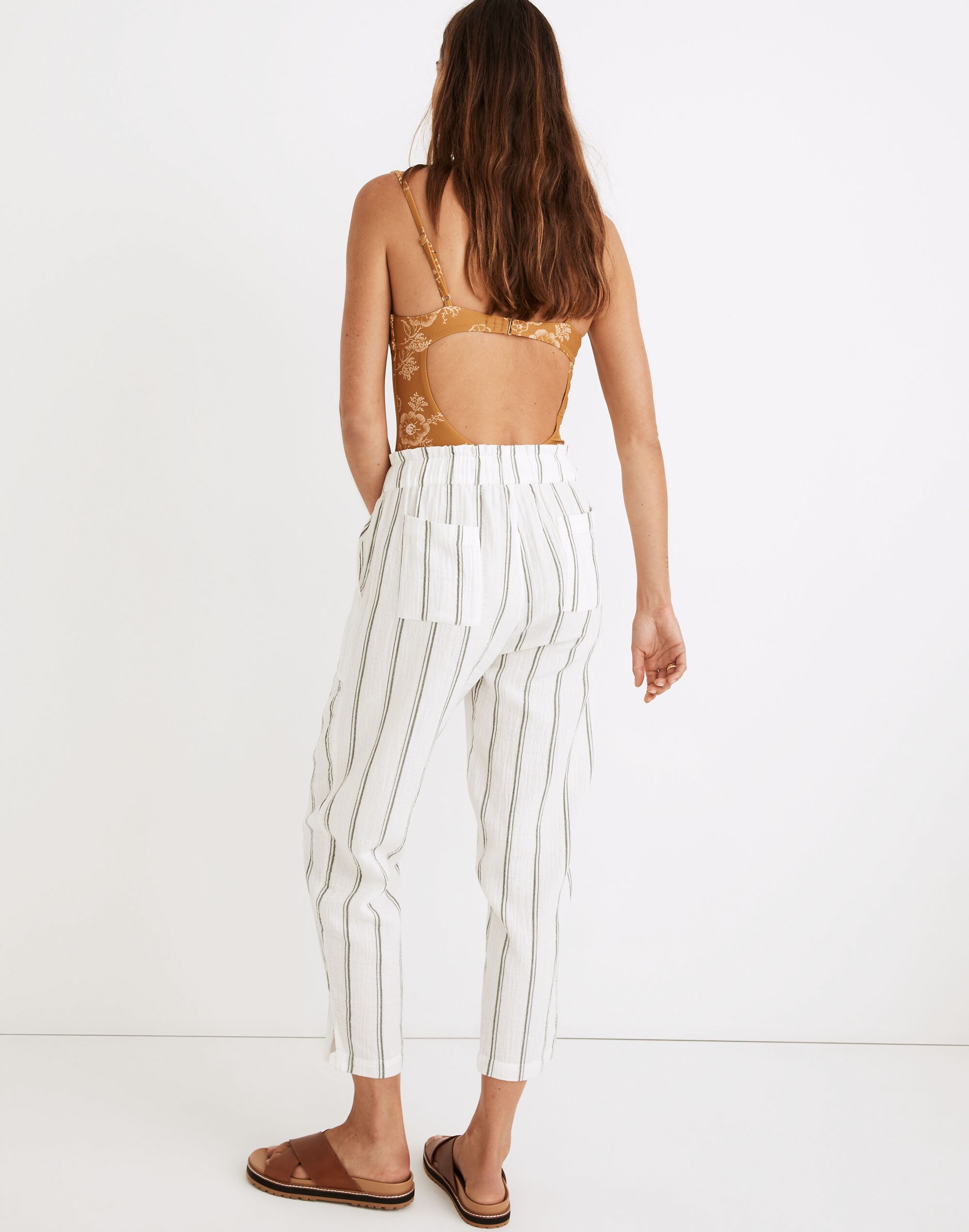 Lightestspun Beach Cover-Up Track Trousers in Stripe