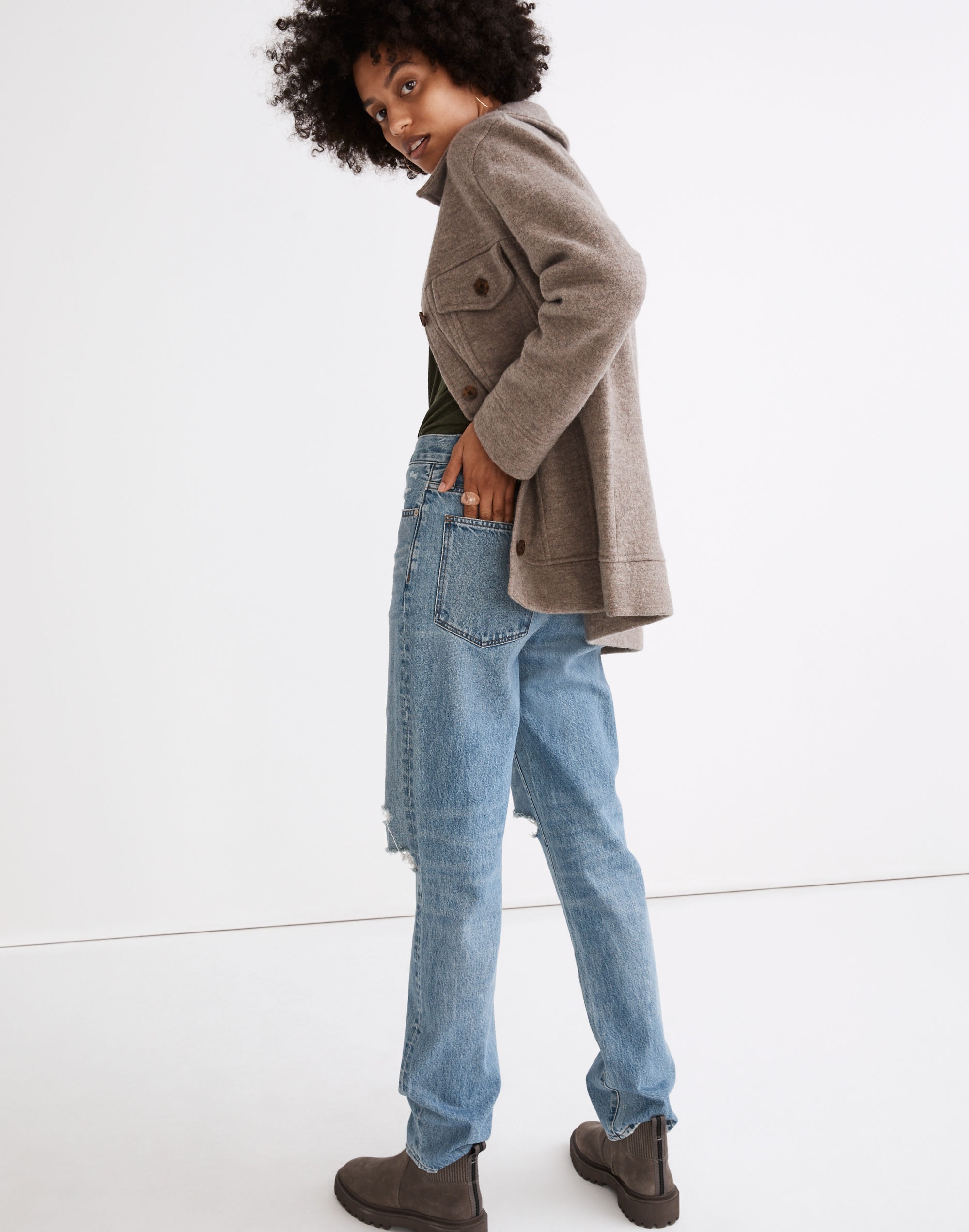 Boiled Wool Bridgman Sweater-Jacket