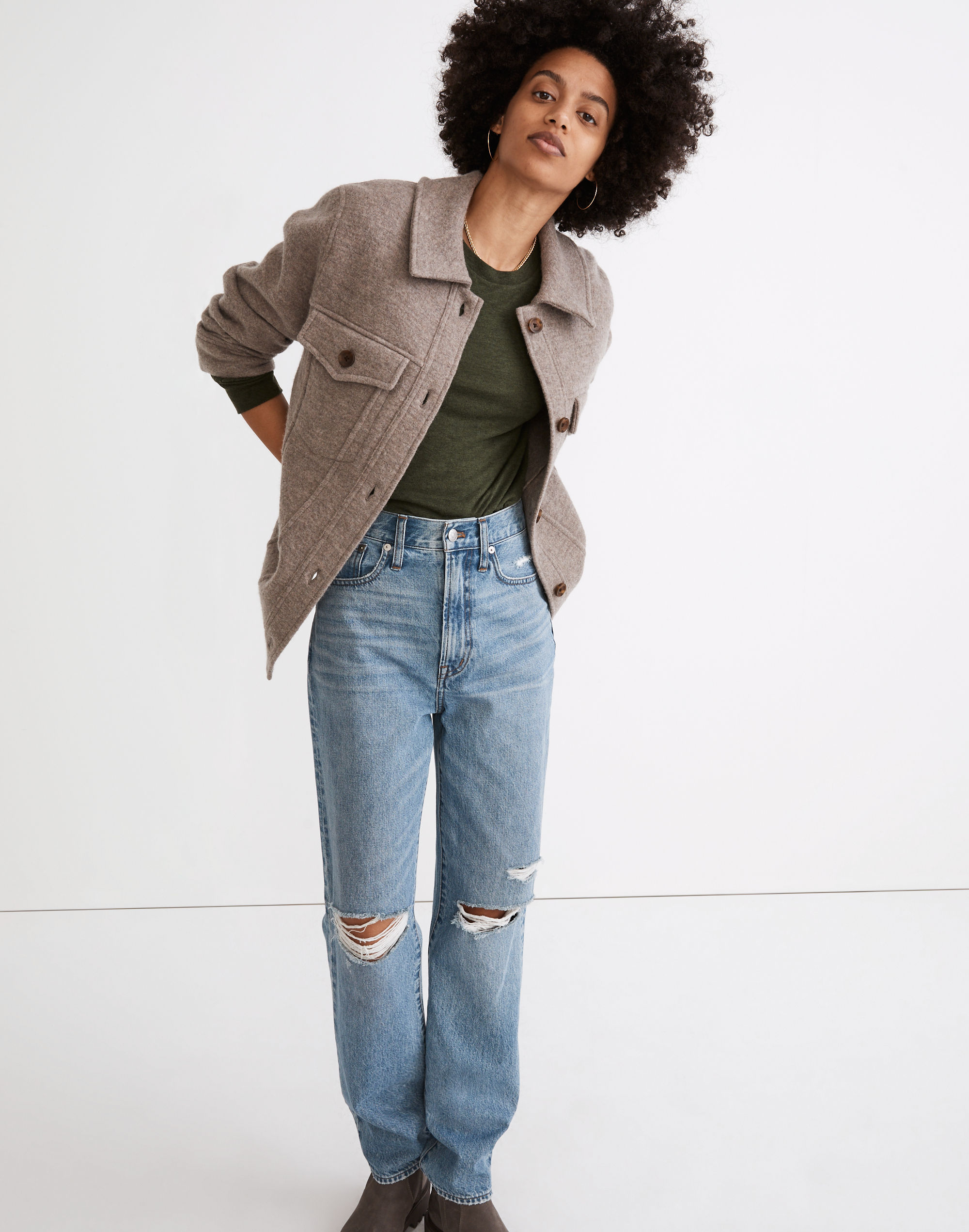 Boiled Wool Bridgman Sweater-Jacket