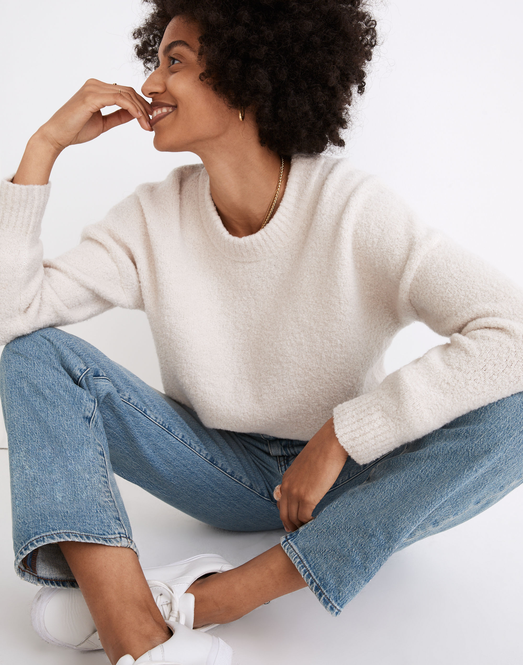Boucl&eacute; Beachdell Pullover Sweater