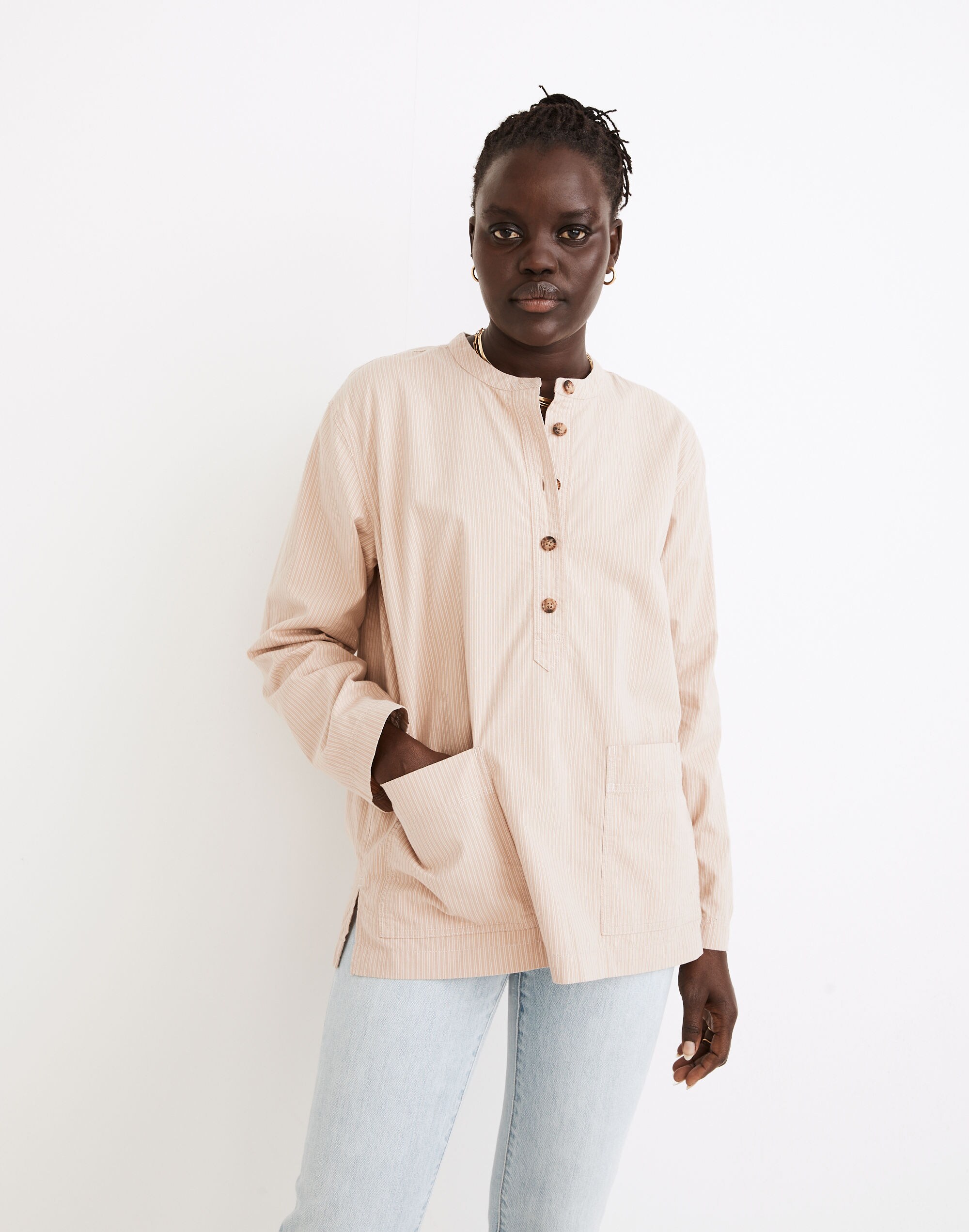 Madewell x Backdrop Studio Hours Artist Smock Top