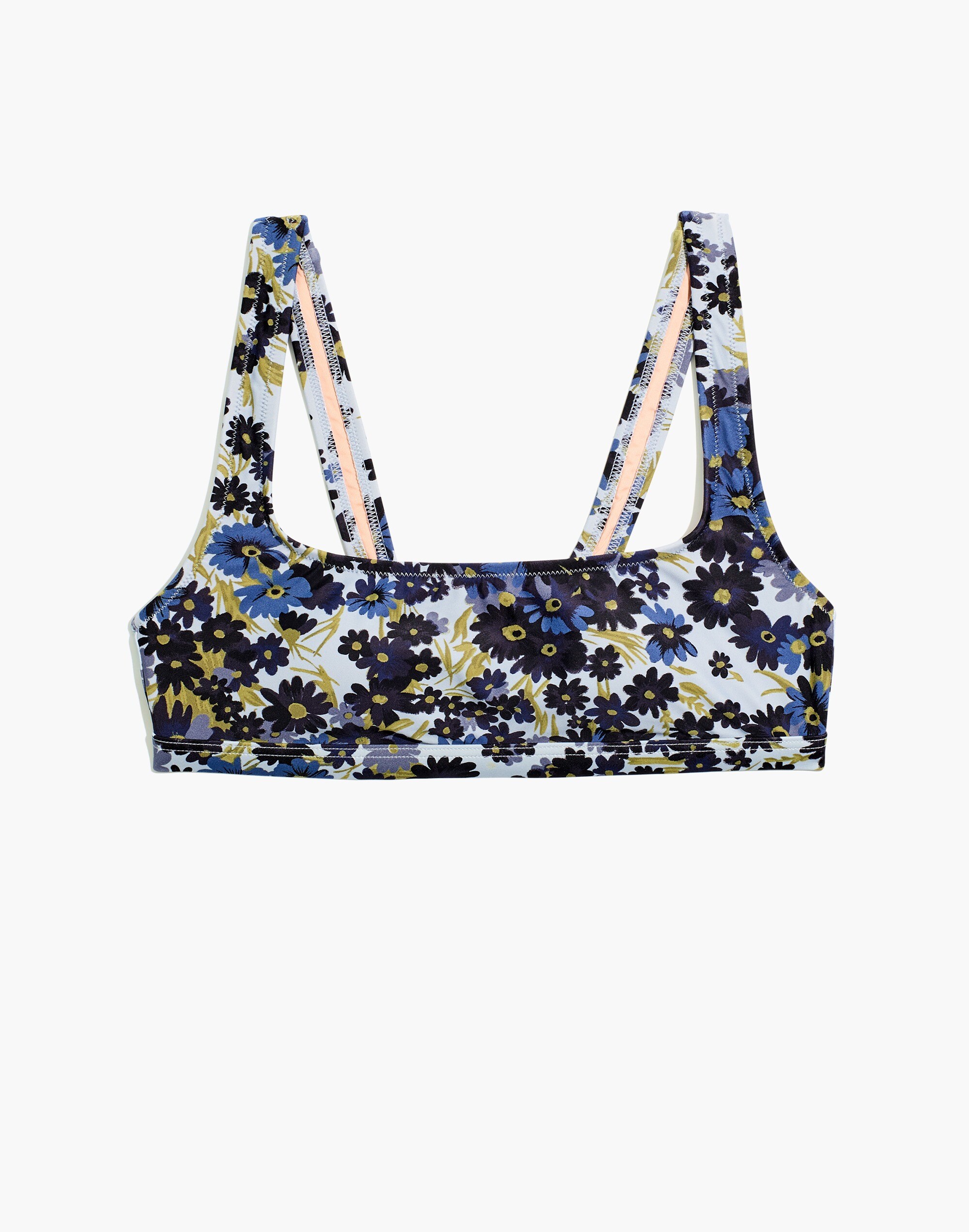 Plus Madewell Second Wave Balconette Bikini Top in Daisy Reverie