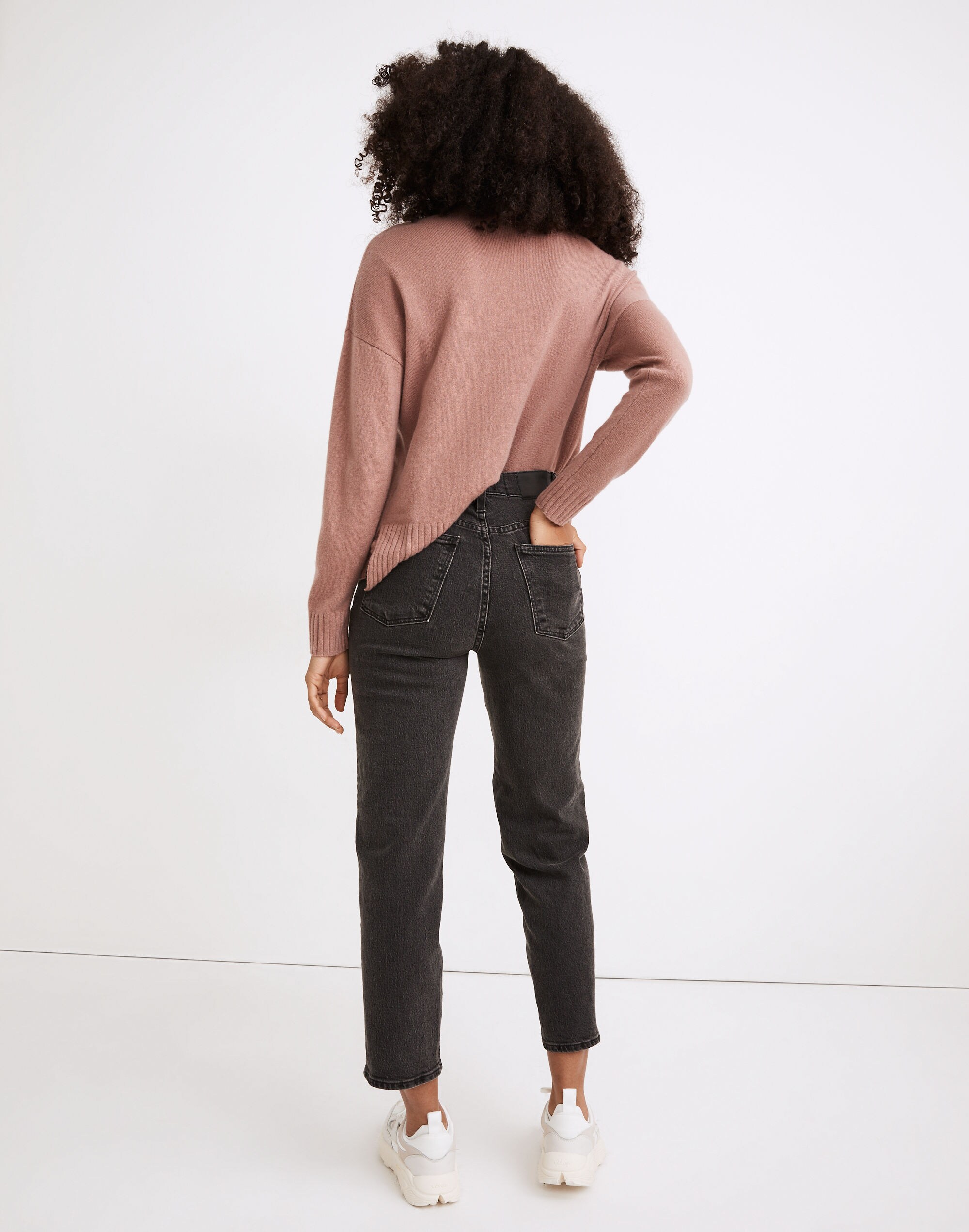 The Perfect Vintage Straight Crop Jean in Lunar Wash