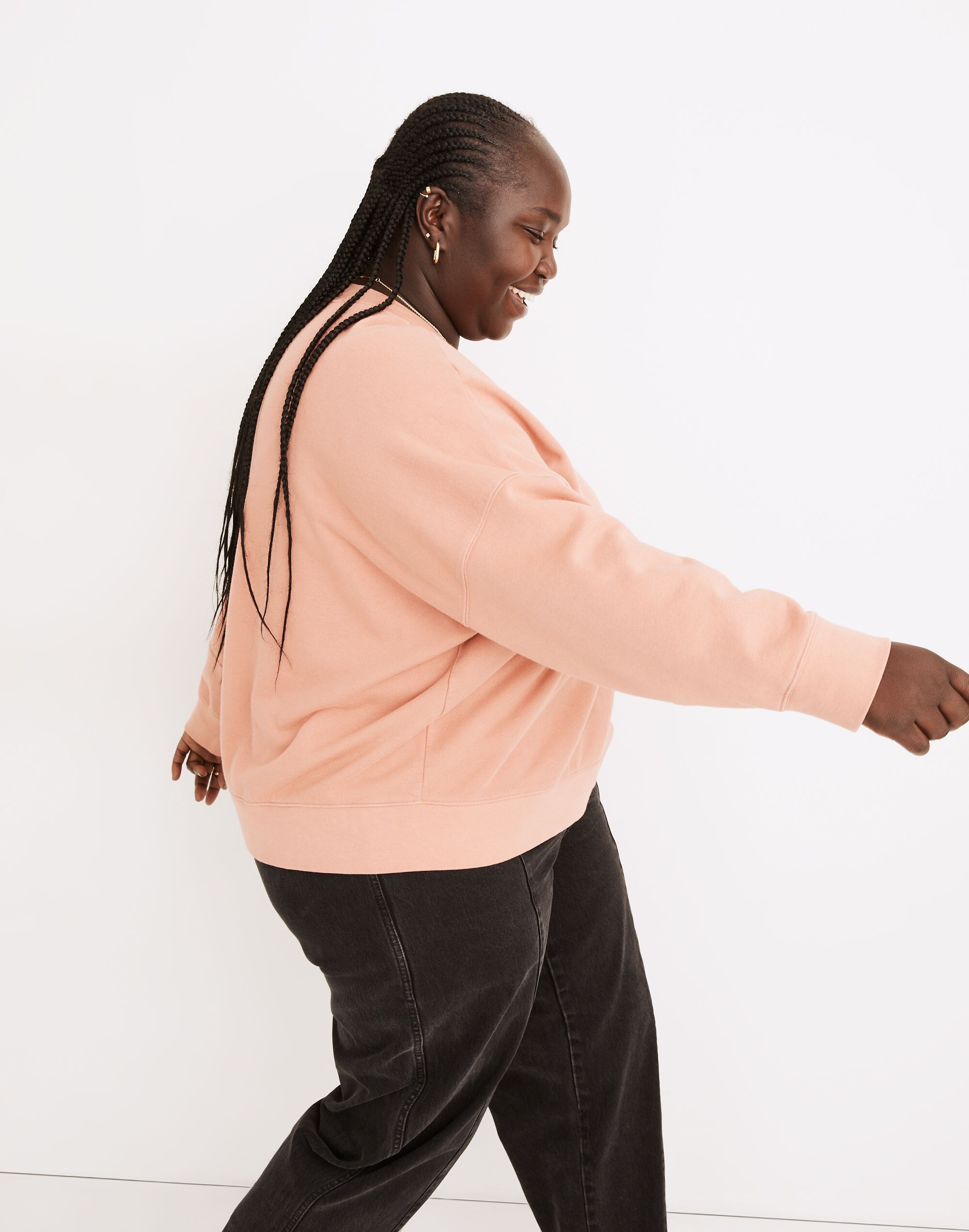 Plus (Re)sourced Cotton Cardigan Sweatshirt