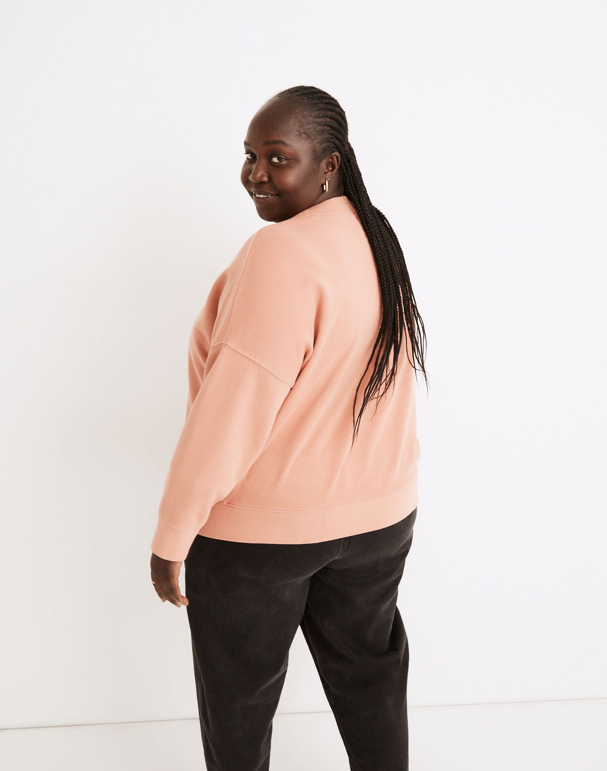 Plus (Re)sourced Cotton Cardigan Sweatshirt