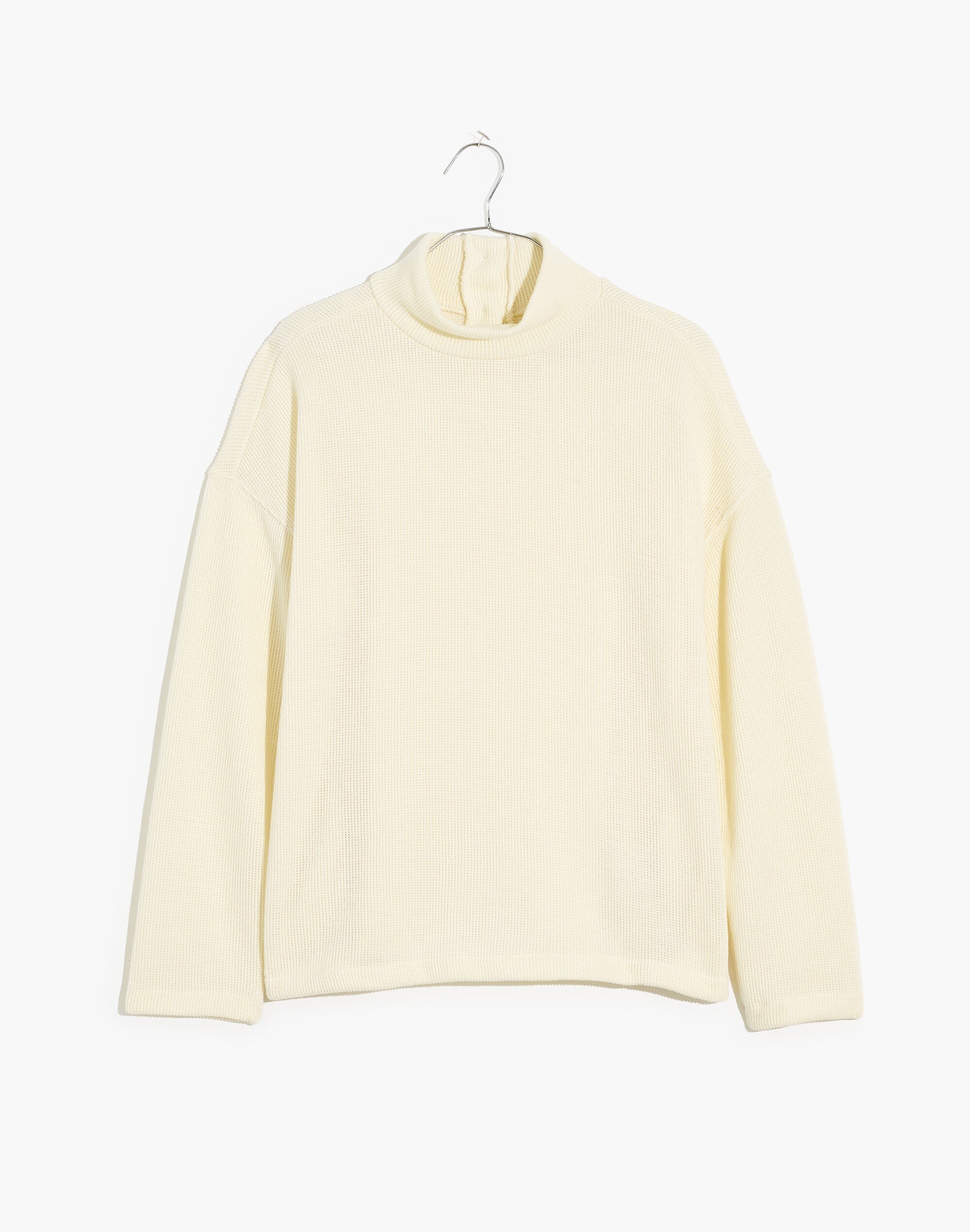 Plus Mockneck Button-Back Top