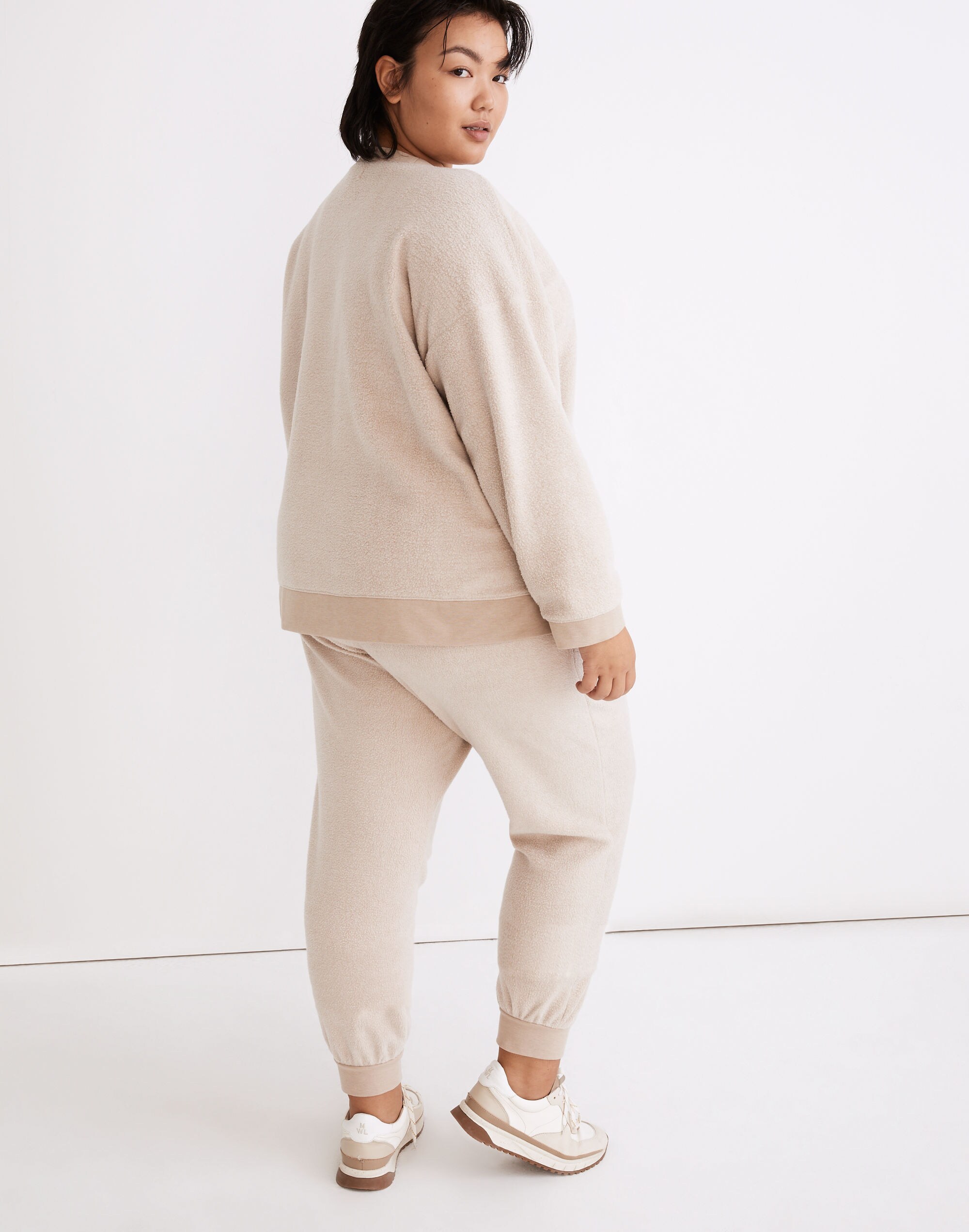 Plus (Re)sourced Brushed Side-Button Relaxed Sweatshirt