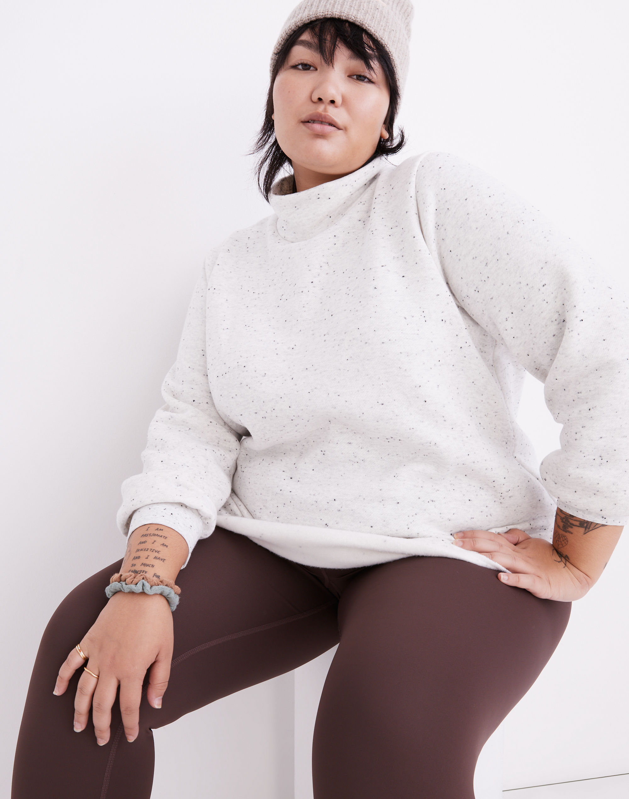 Plus MWL Betterterry Relaxed Turtleneck Sweatshirt