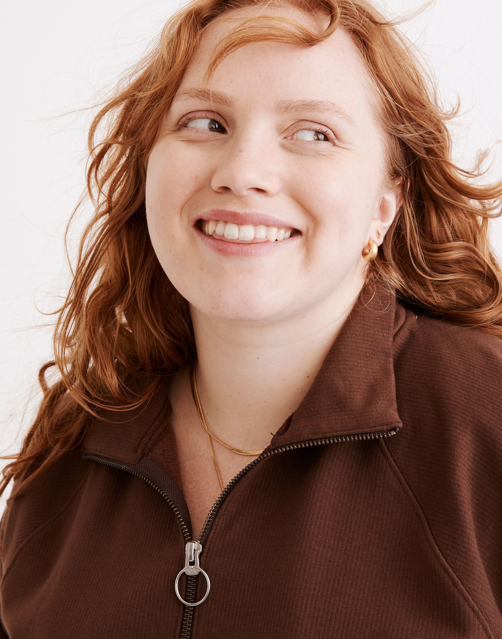 Plus MWL Ribbed Half-Zip Raglan Sweatshirt