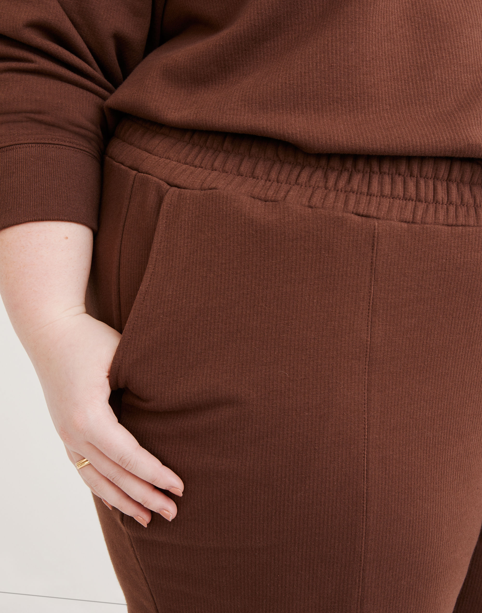 Plus MWL Ribbed Seamed Sweatpants