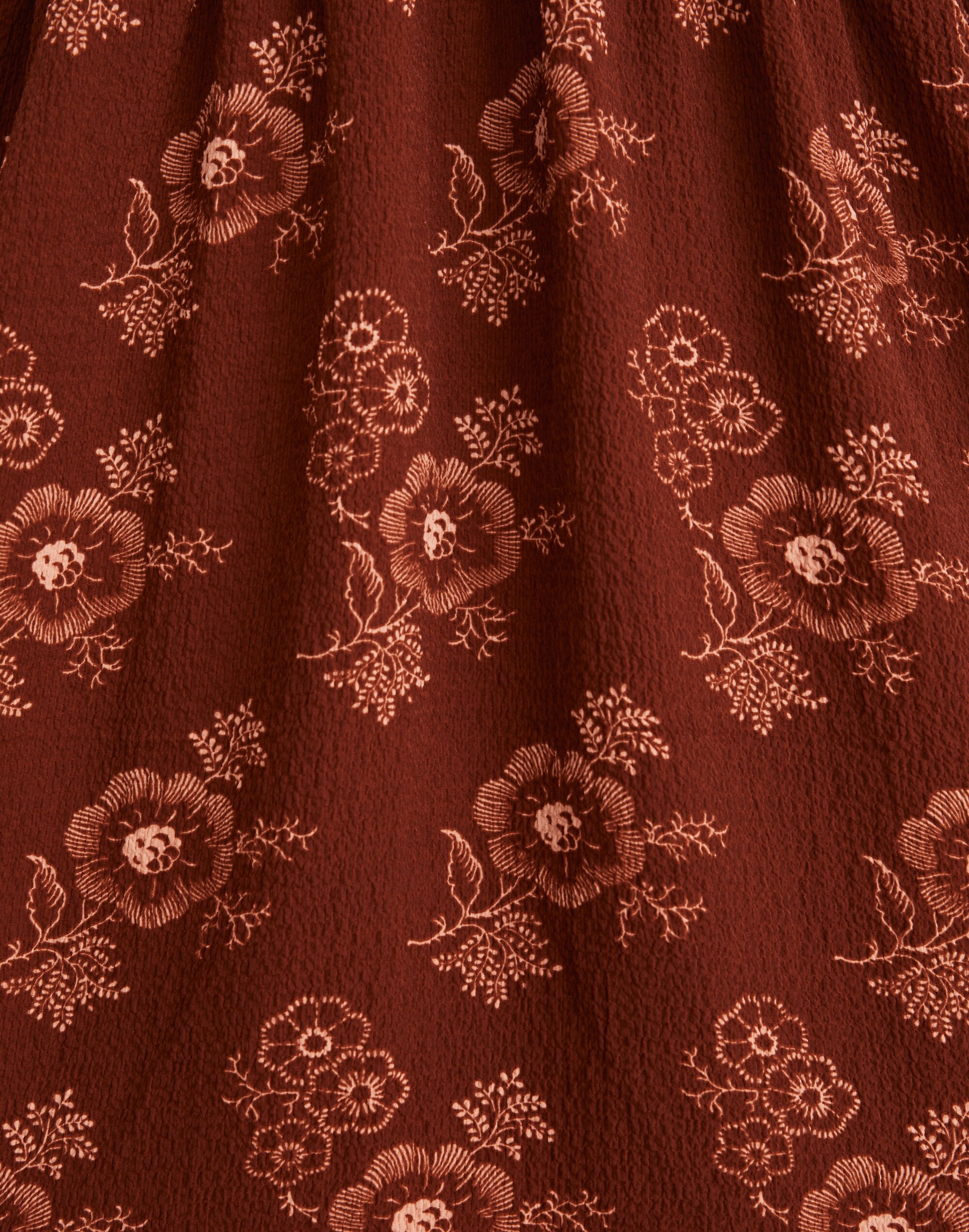 Lucie V-Neck Smocked Mini Dress in Letterpress Floral