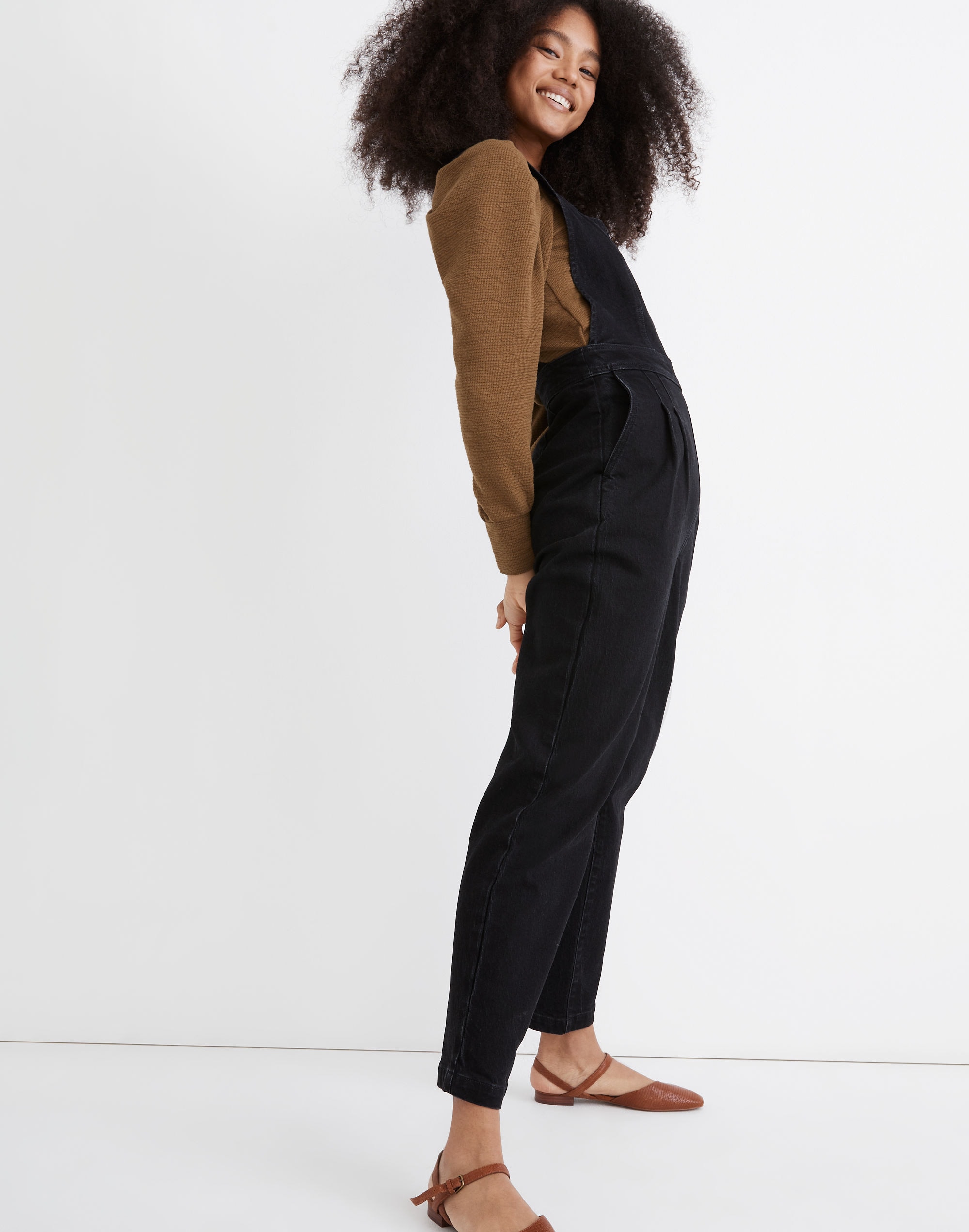 Denim Cross-Back Jumpsuit in Clybourn Wash