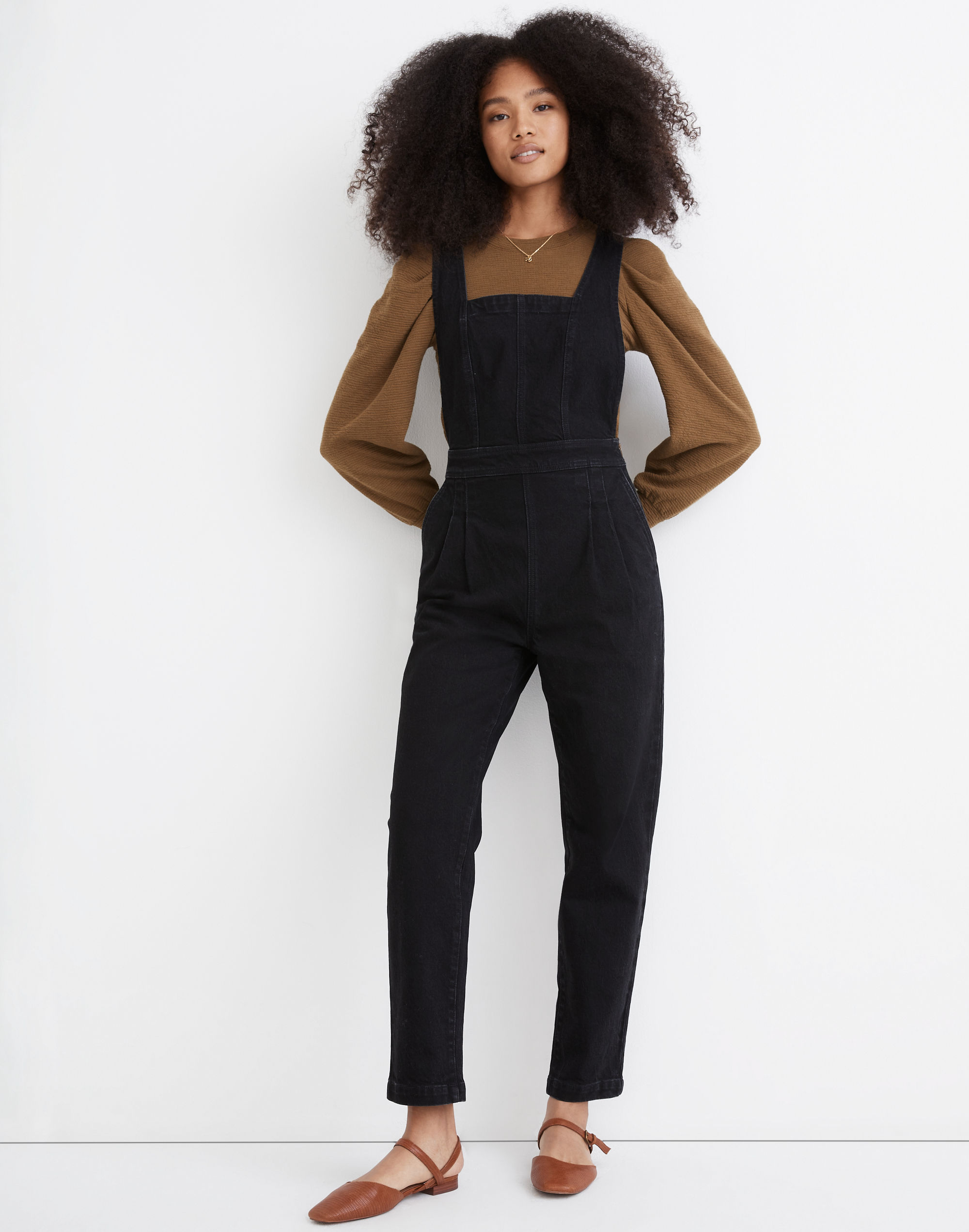 Denim Cross-Back Jumpsuit in Clybourn Wash