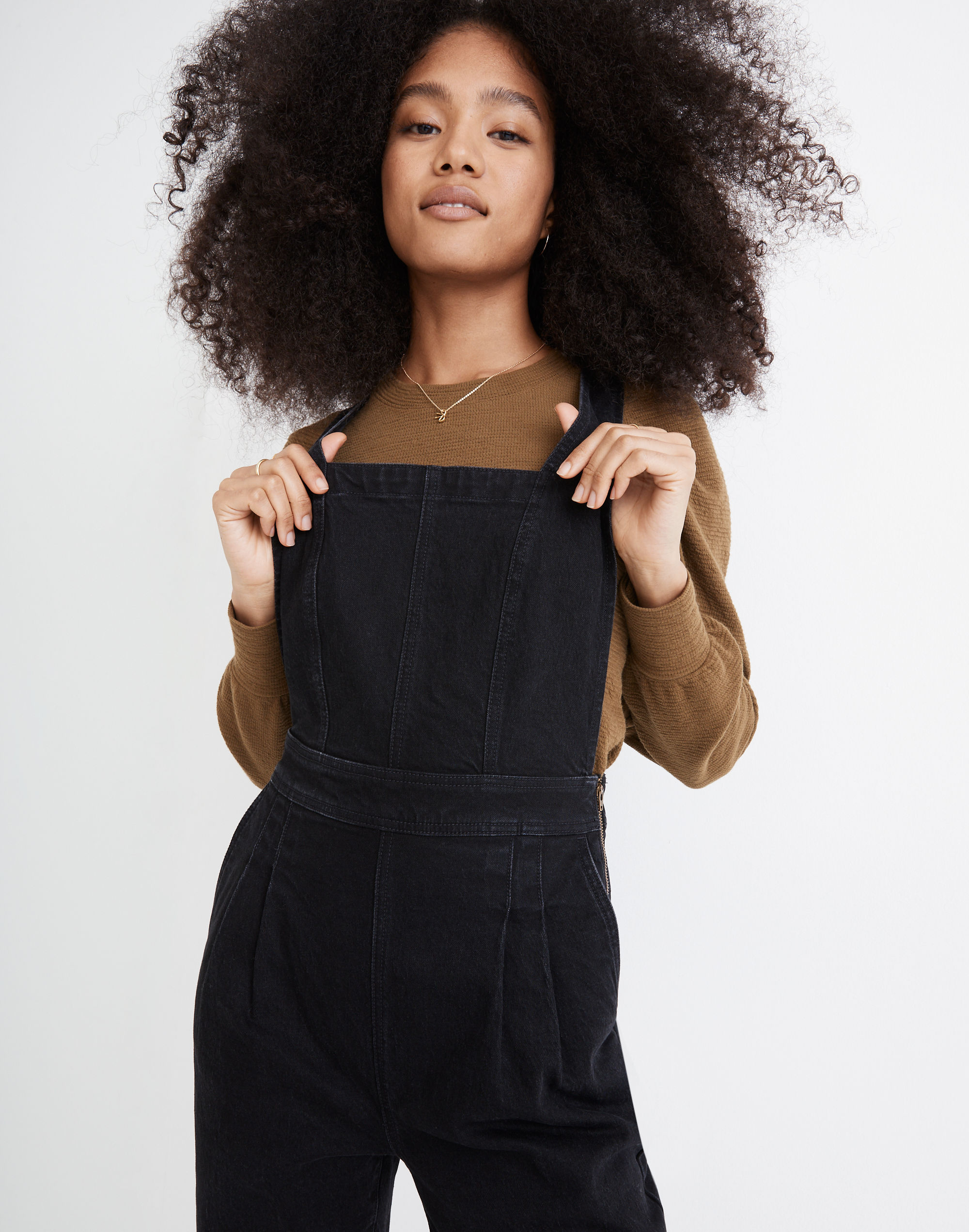 Denim Cross-Back Jumpsuit in Clybourn Wash