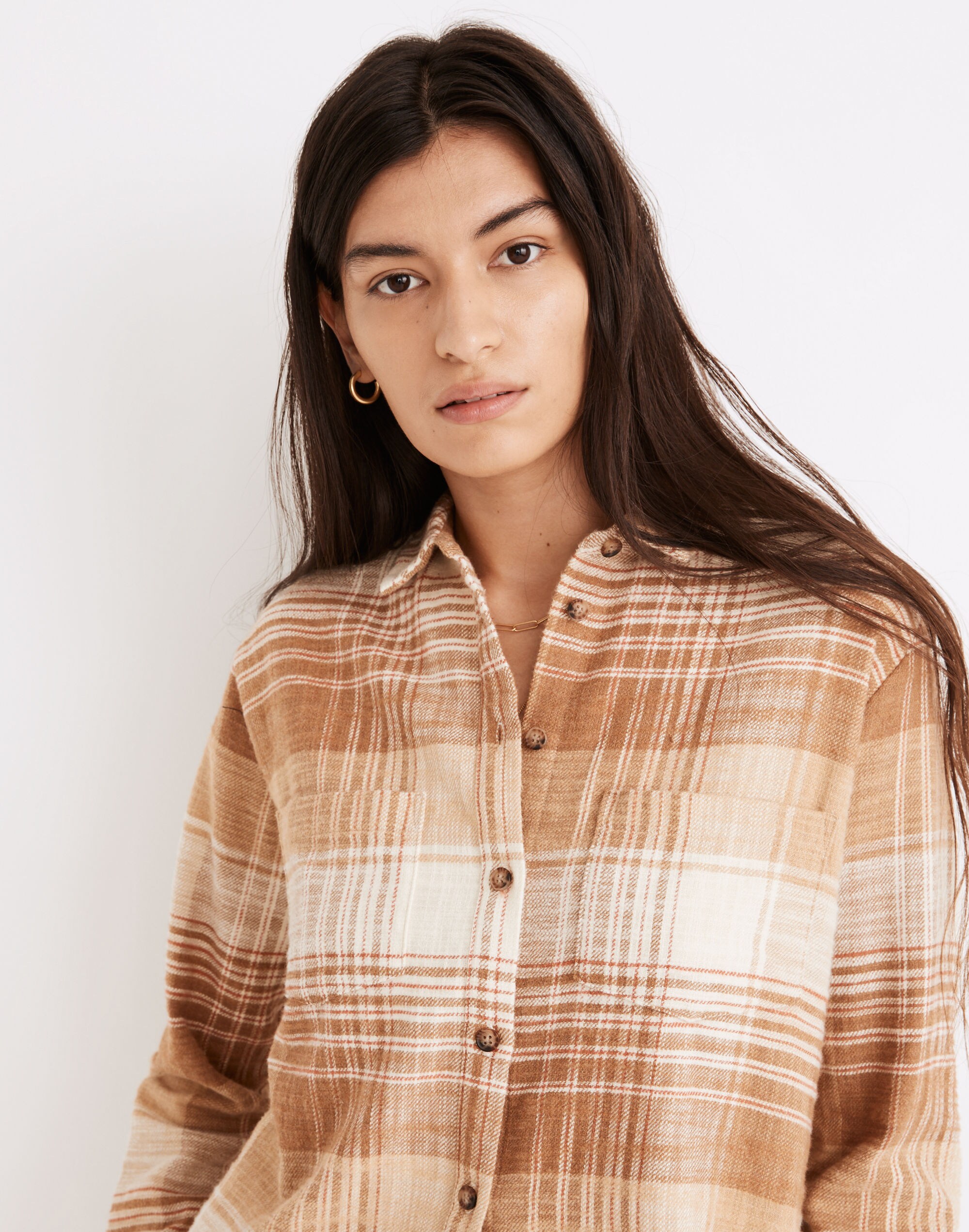 Flannel Sunday Shirt in Redell Plaid