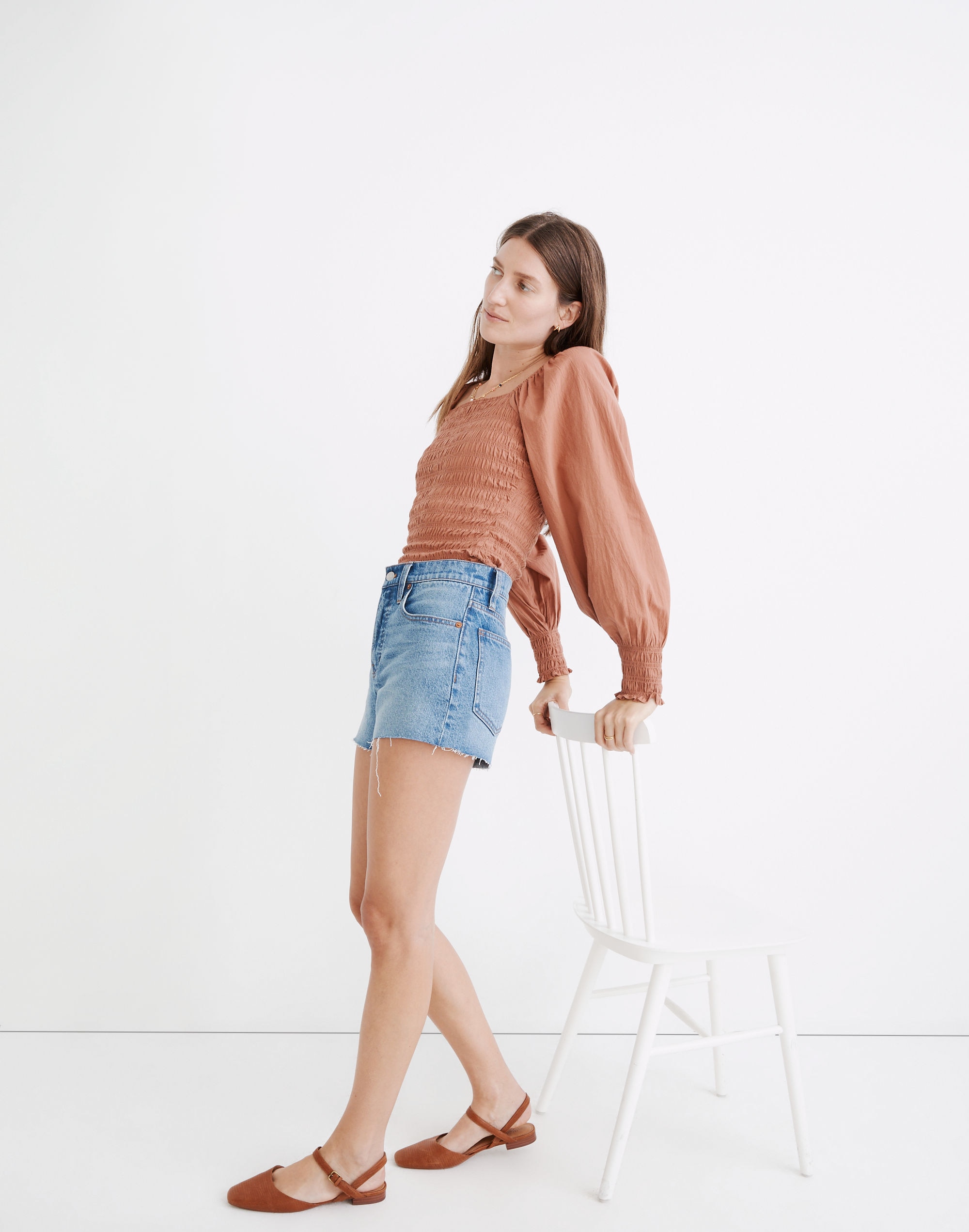 The Perfect Jean Short in Burnett Wash: TENCEL&trade; Lyocell Edition