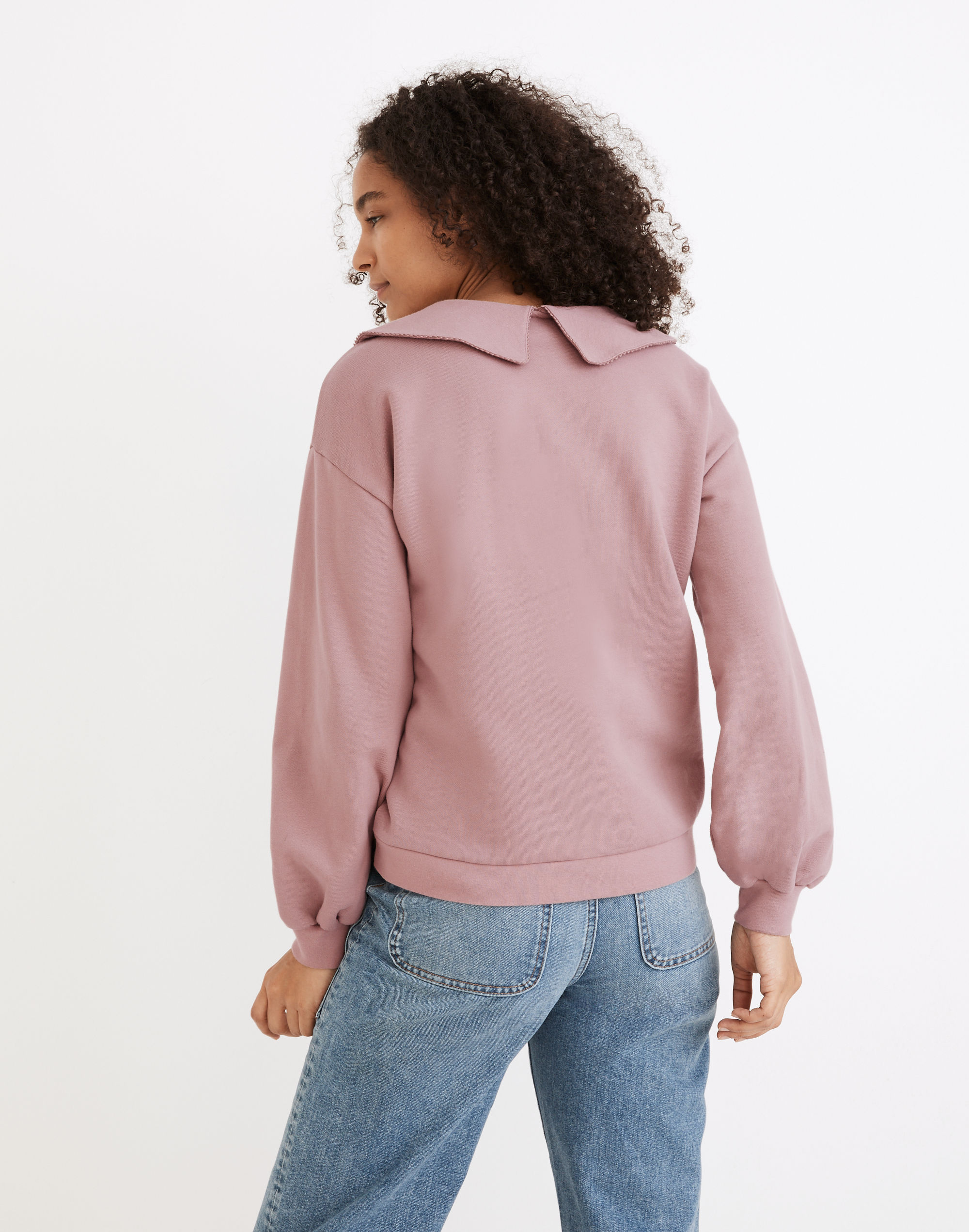 (Re)sourced Cotton Collared Sweatshirt