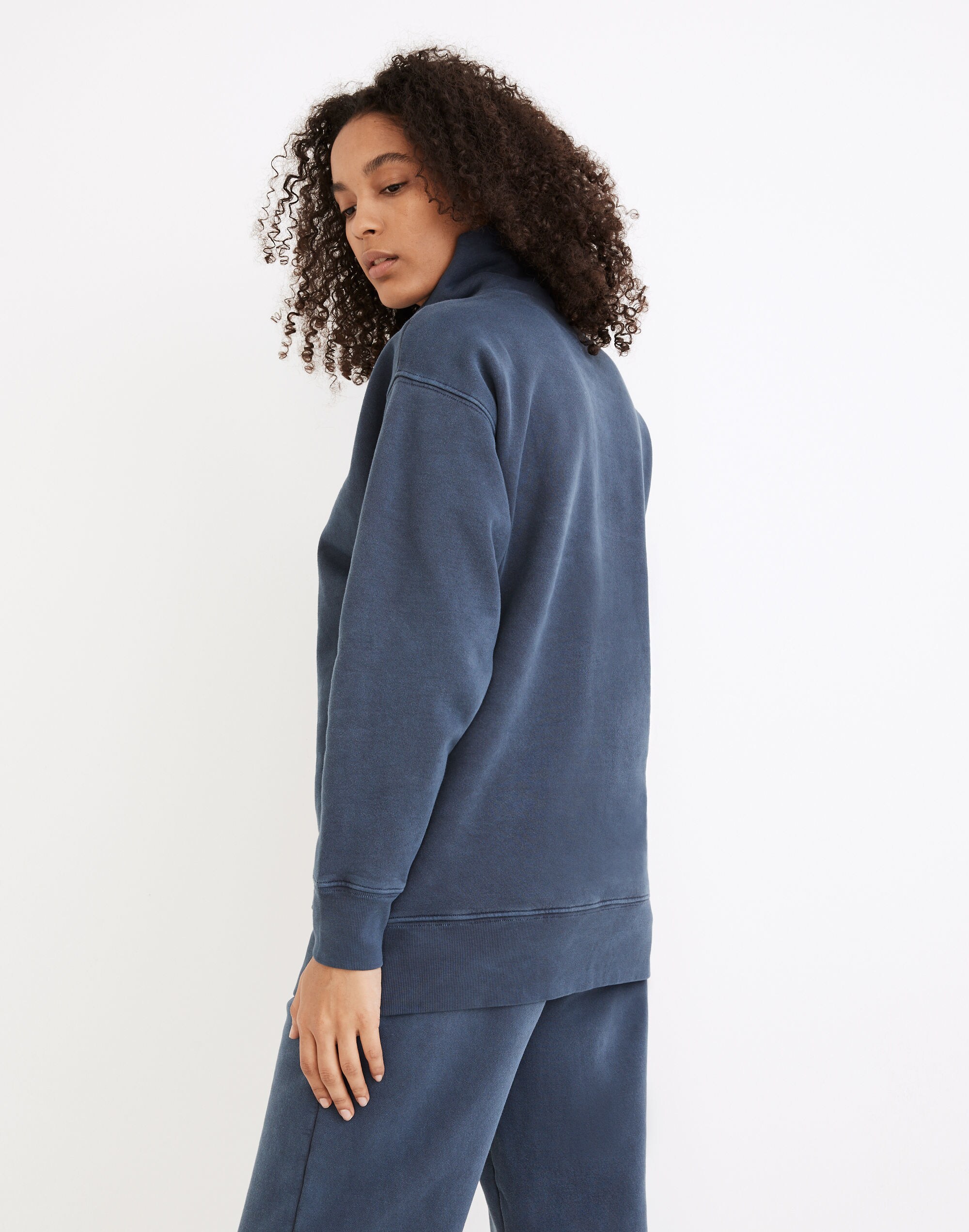 Rivet &amp; Thread Garment-Dyed Oversized Turtleneck Sweatshirt