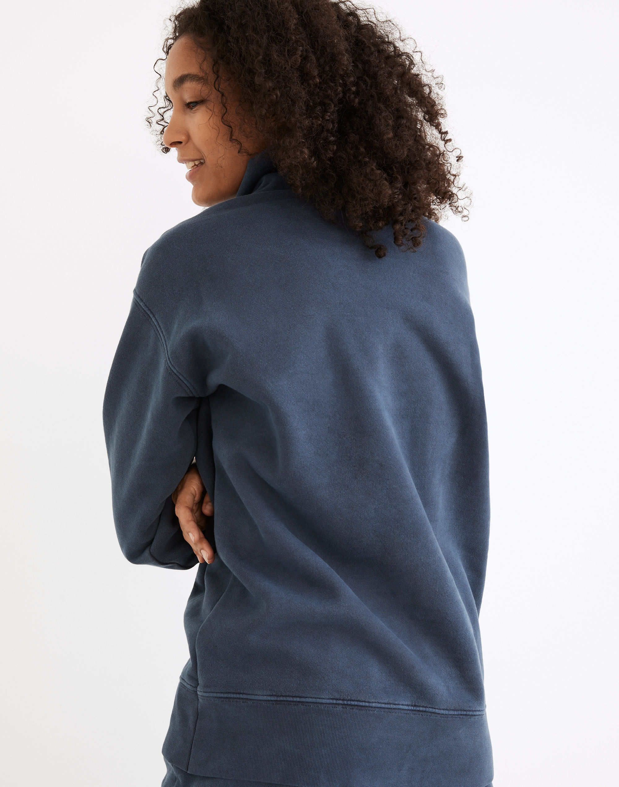 Rivet &amp; Thread Garment-Dyed Oversized Turtleneck Sweatshirt