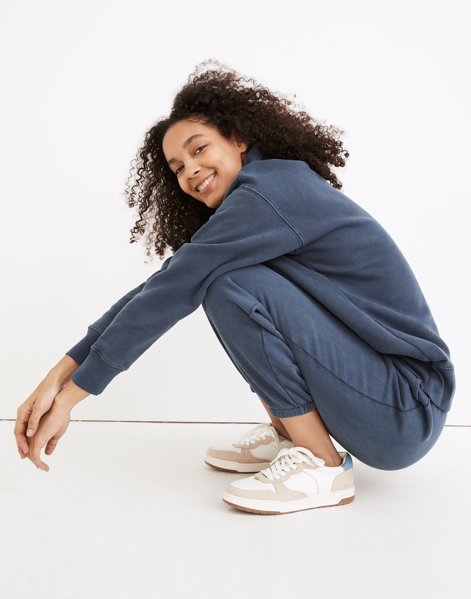 Rivet &amp; Thread Garment-Dyed High-Rise Slim Sweatpants