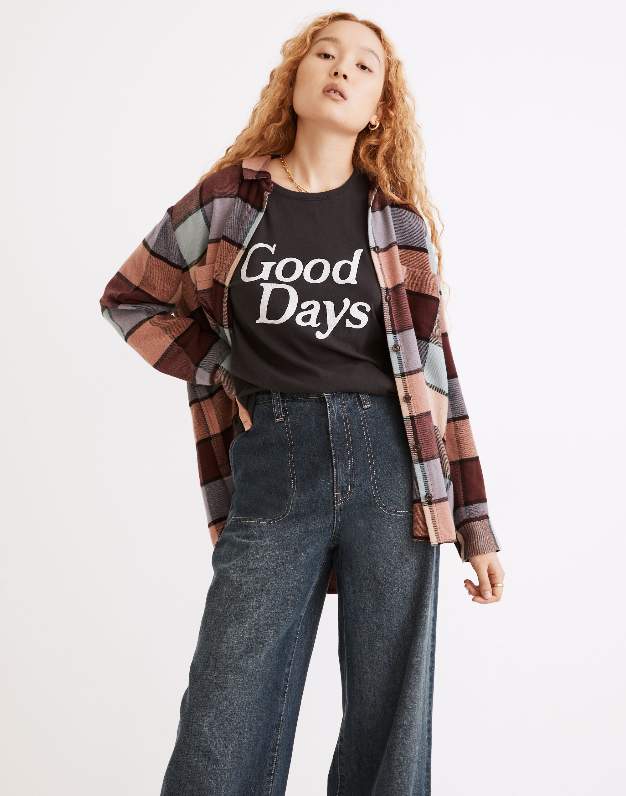 Good Days Graphic Softfade Cotton Long-Sleeve Tee