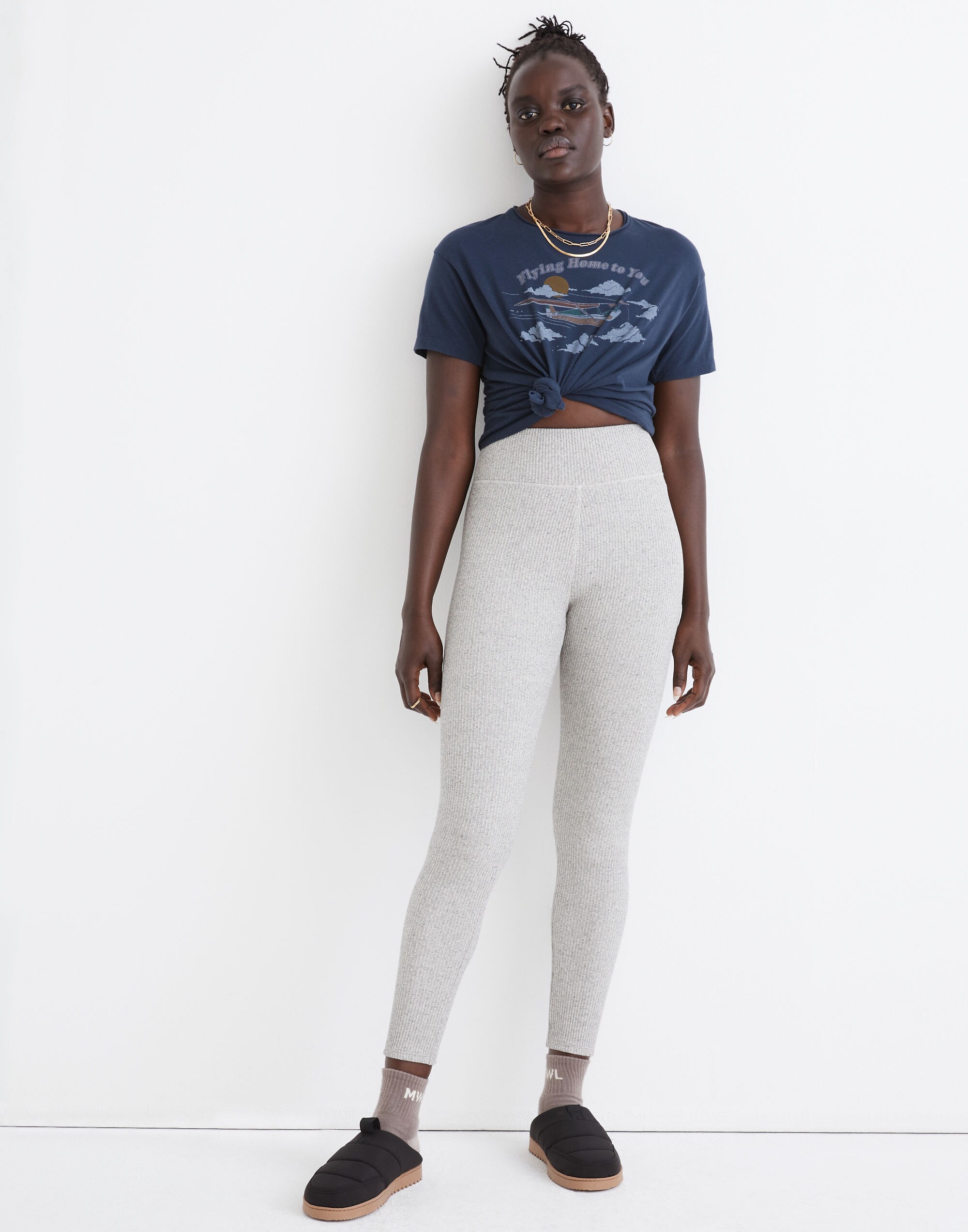 Curvy MWL Superribbed High-Rise 25" Leggings