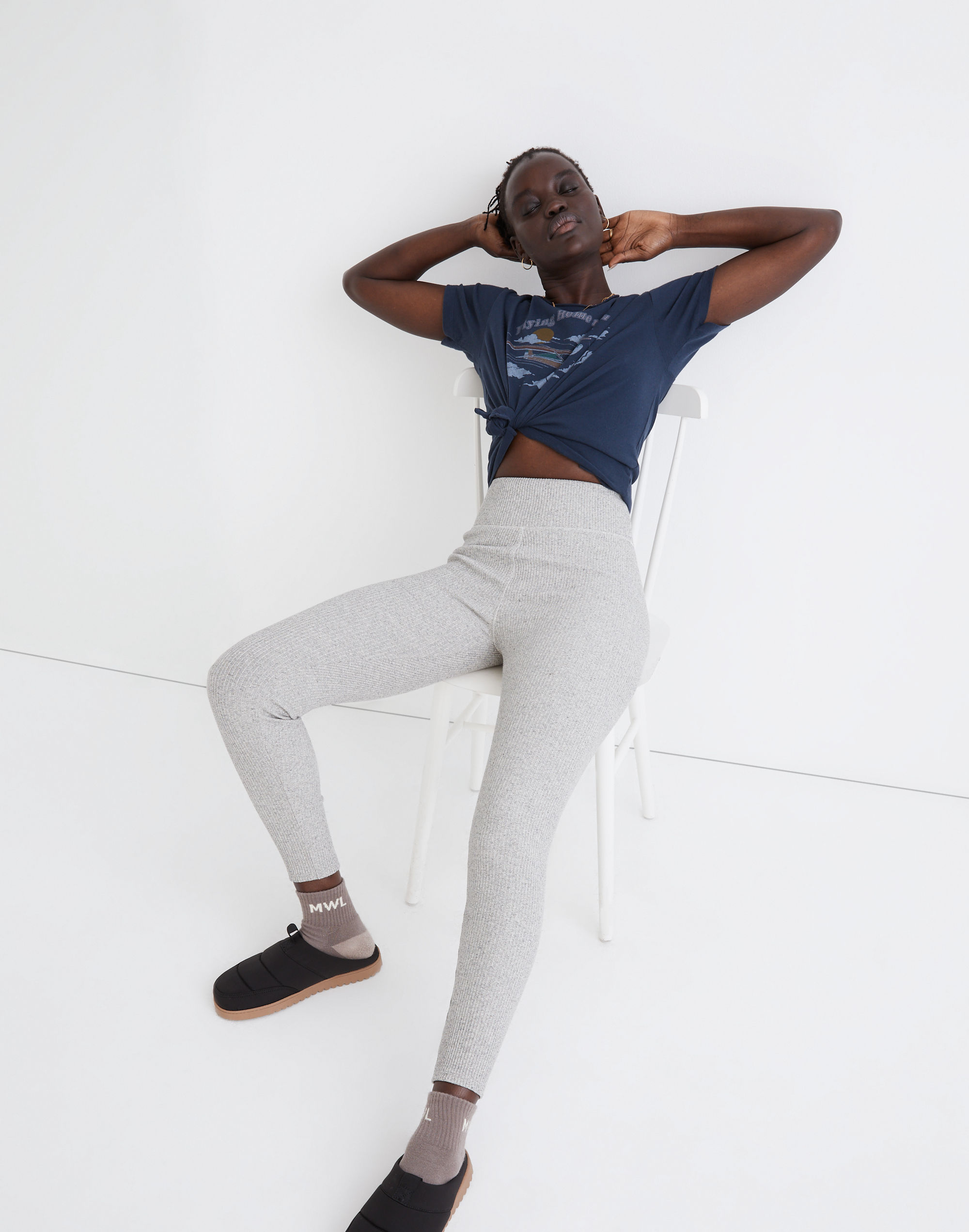 Curvy MWL Superribbed High-Rise 25" Leggings