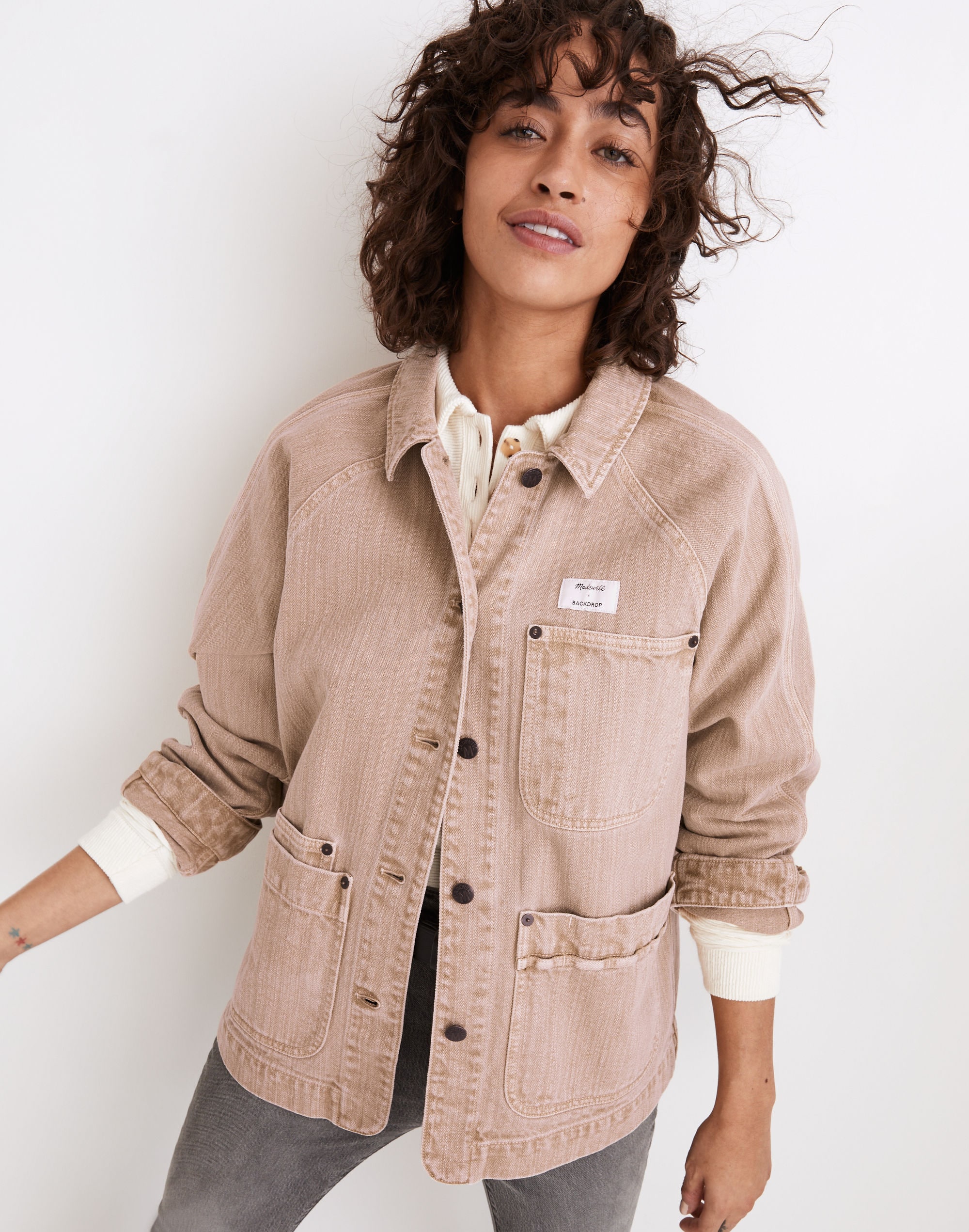 Madewell x Backdrop Studio Hours Oversized Chore Jacket