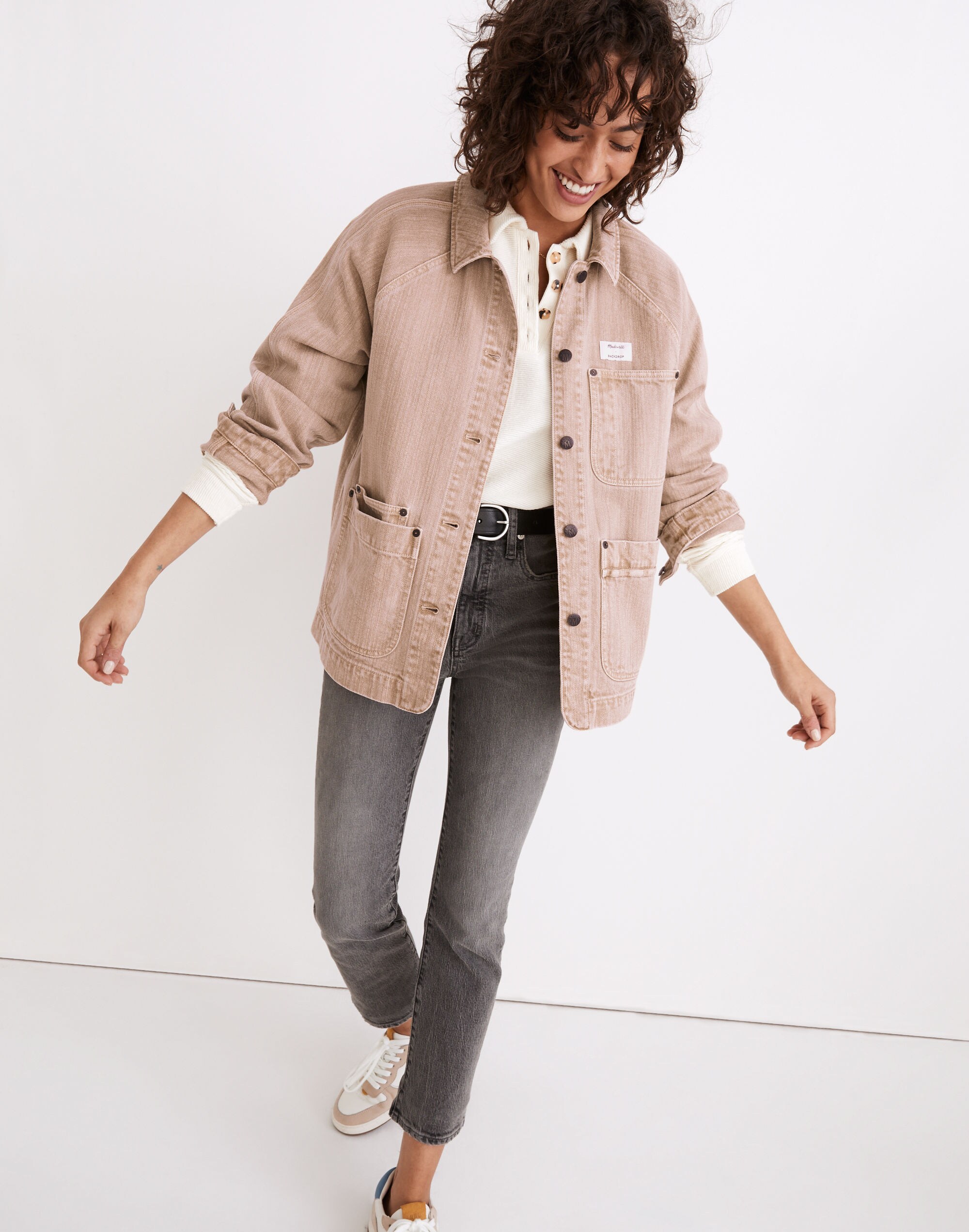 Madewell x Backdrop Studio Hours Oversized Chore Jacket