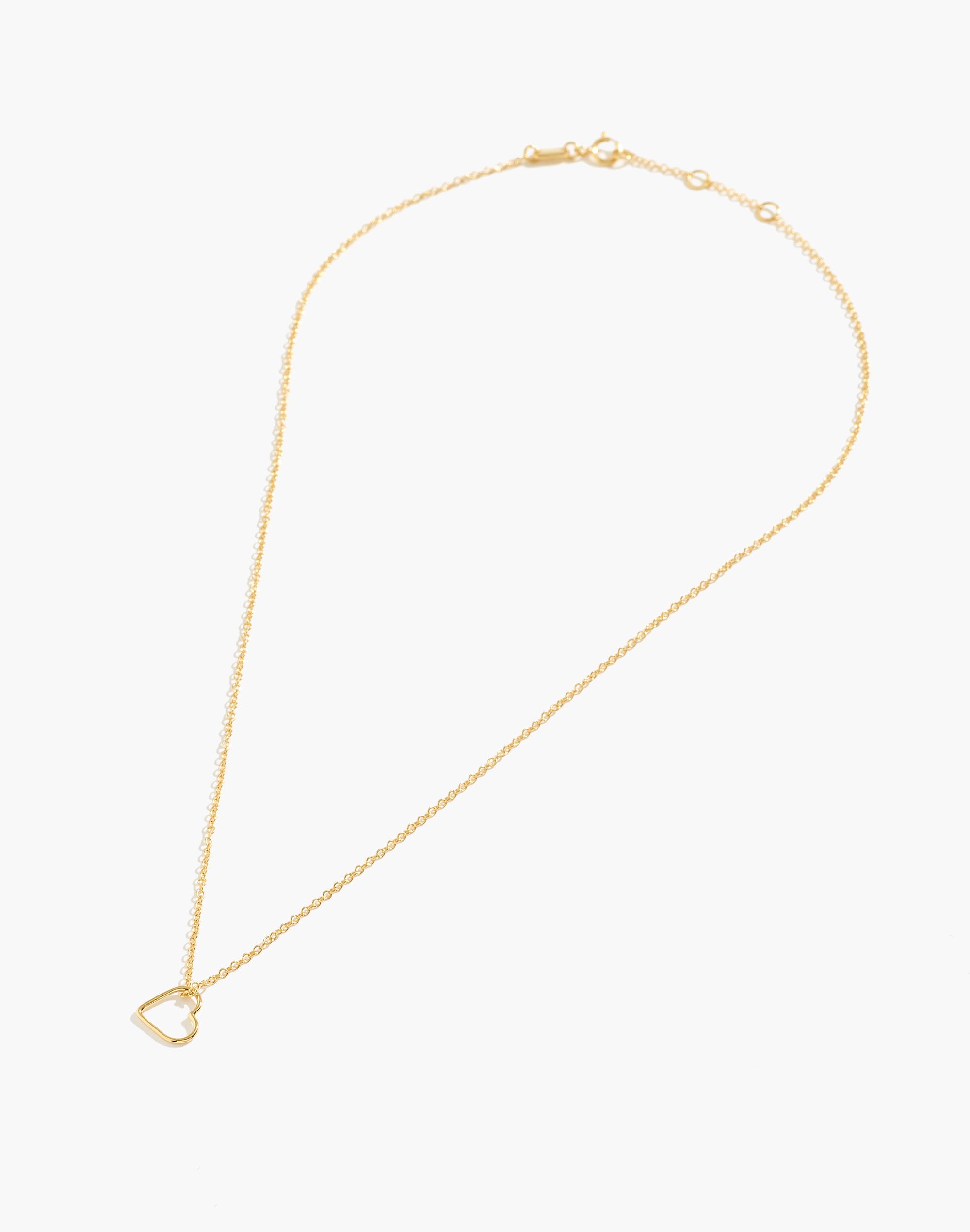Delicate Collection Demi-Fine 14k Plated Heart Pendant Necklace