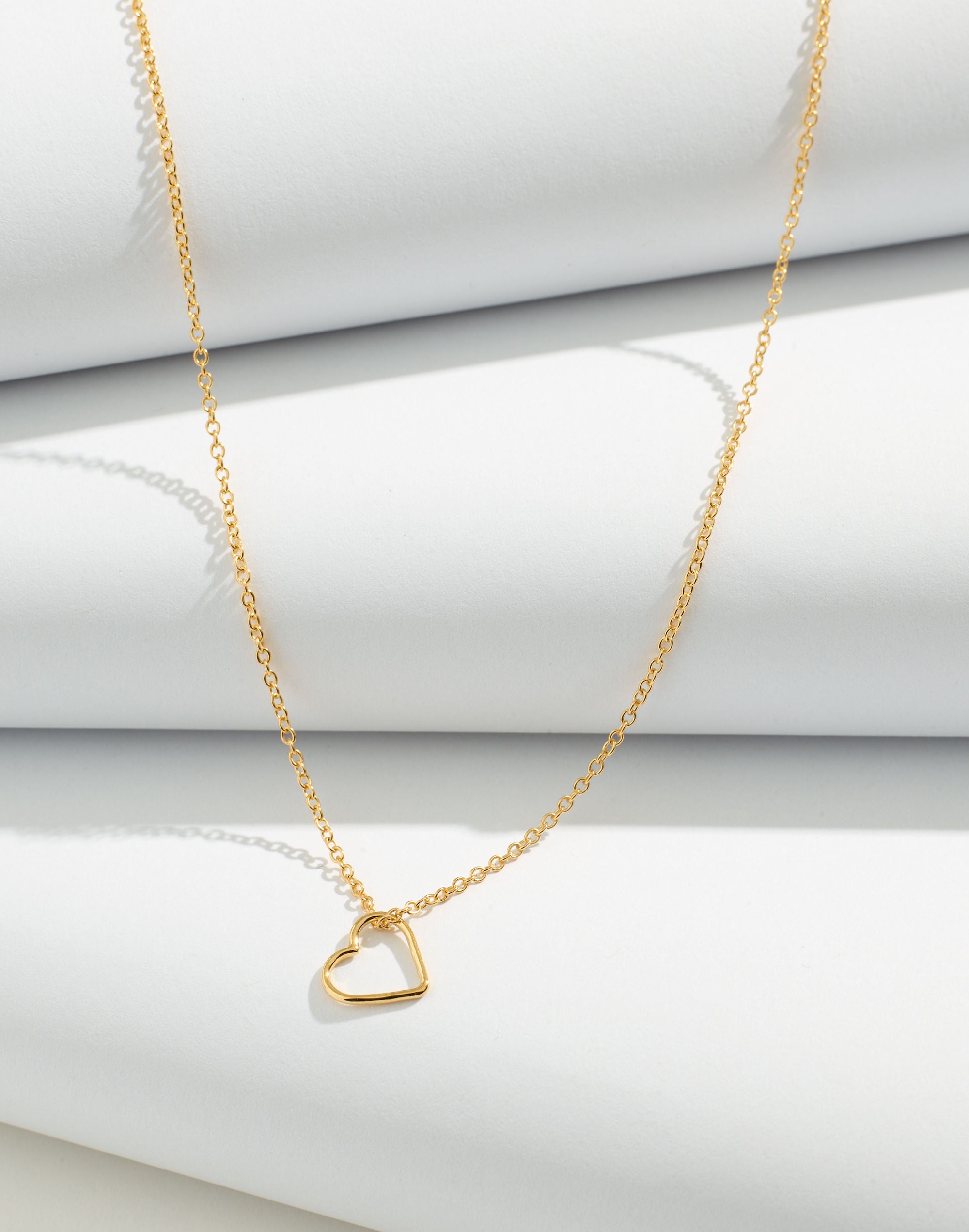 Delicate Collection Demi-Fine 14k Plated Heart Pendant Necklace