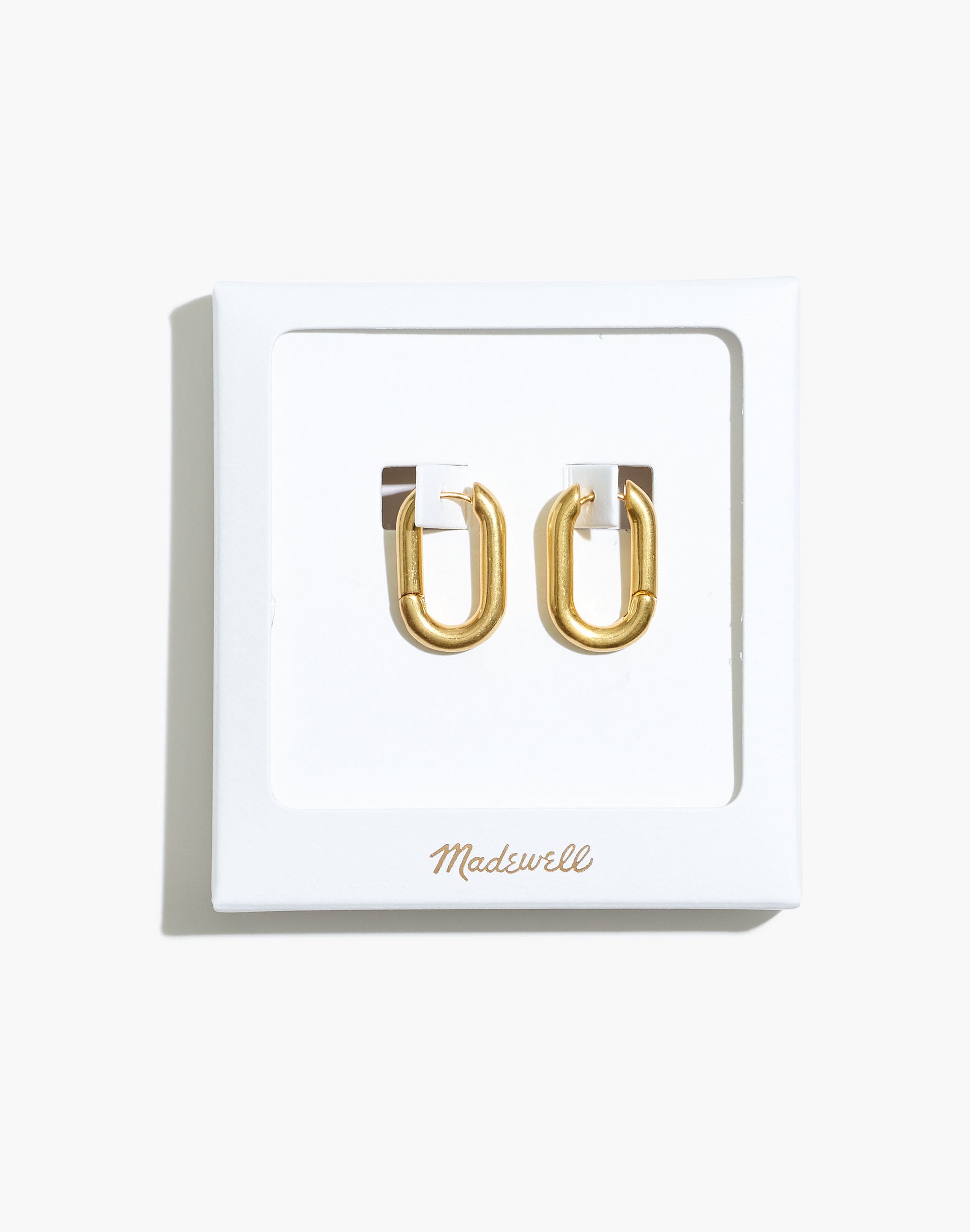 Carabiner Medium Hoop Earrings Gift Box