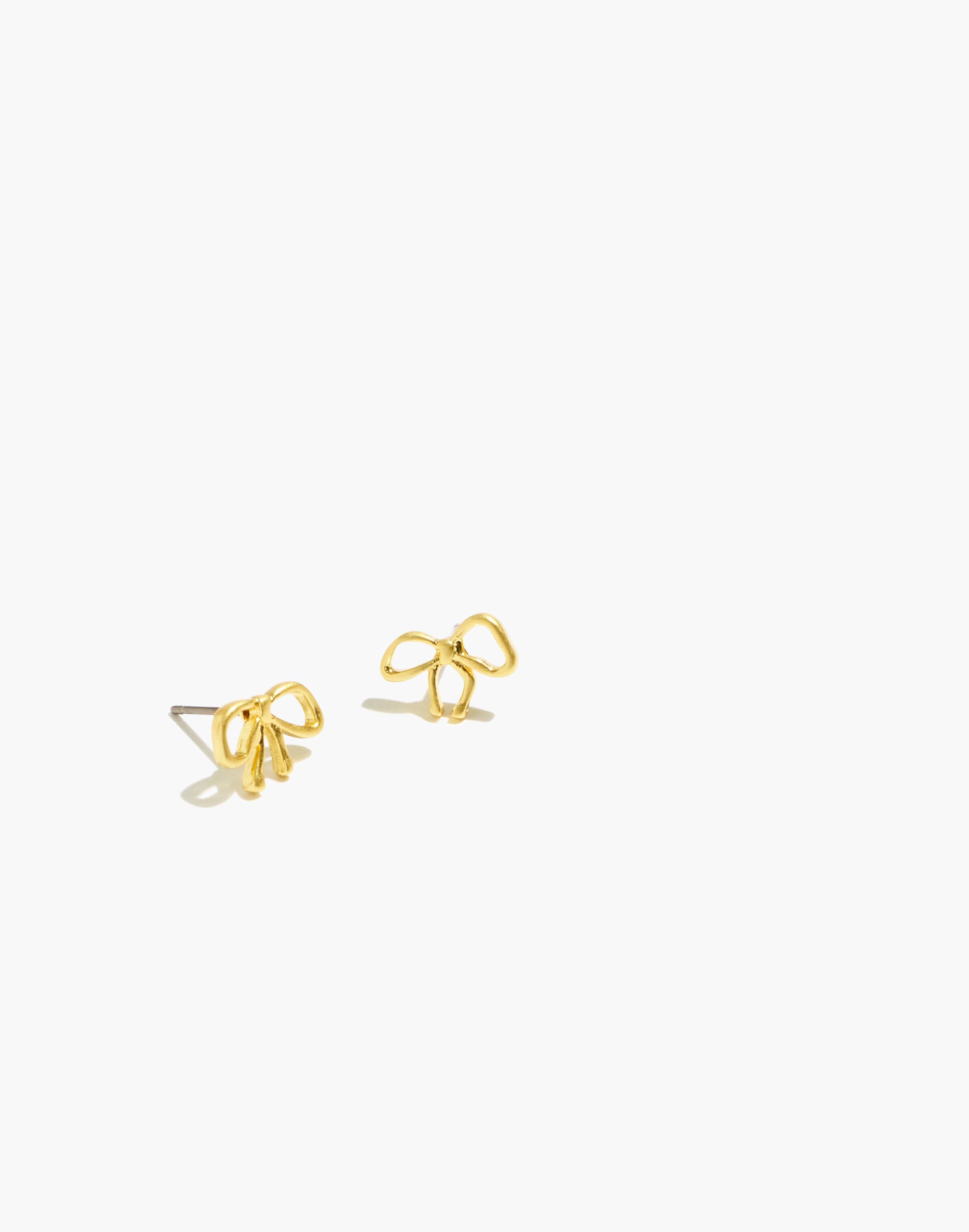 Tiny Bow Stud Earrings