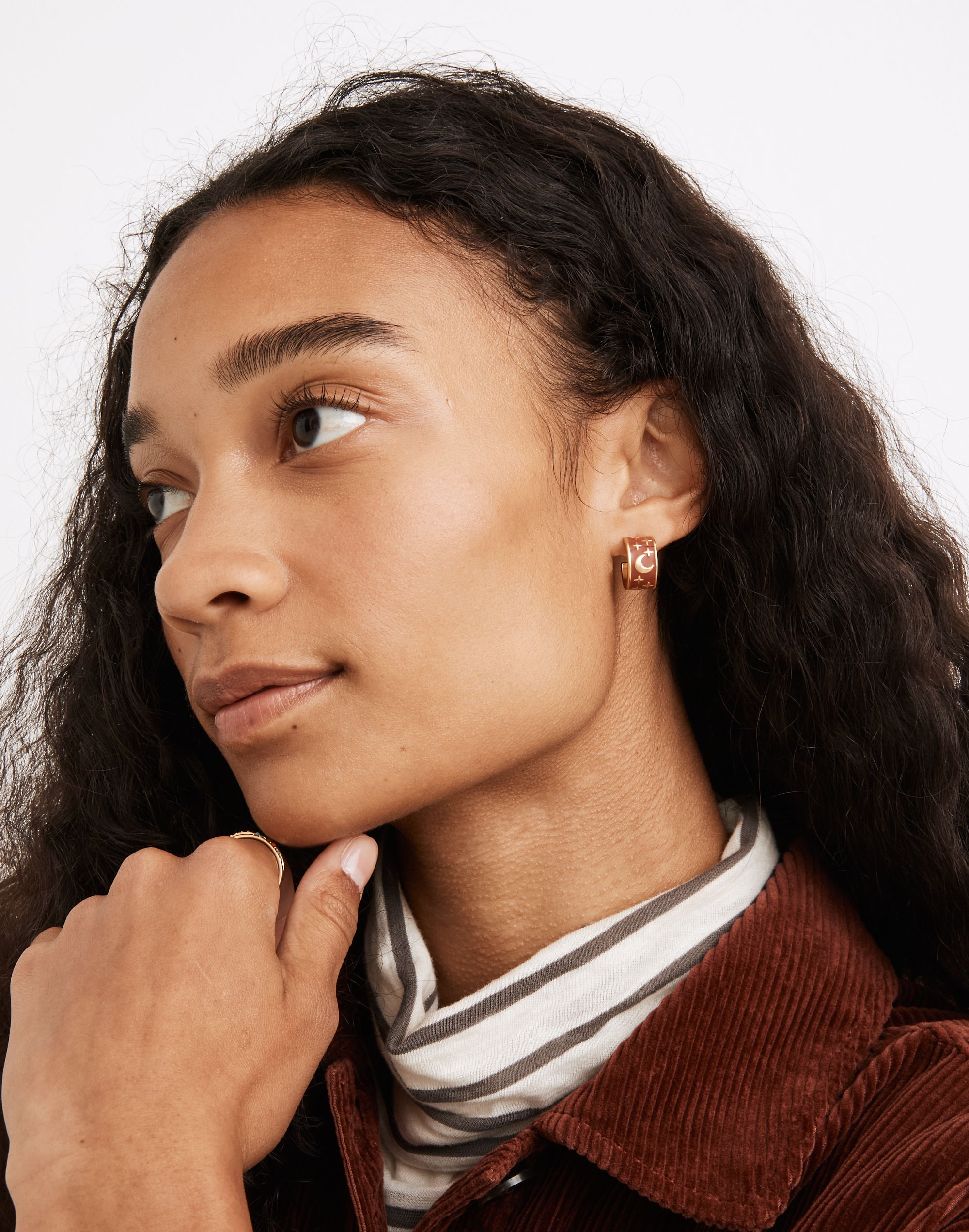 Nightsky Huggie Hoop Earrings