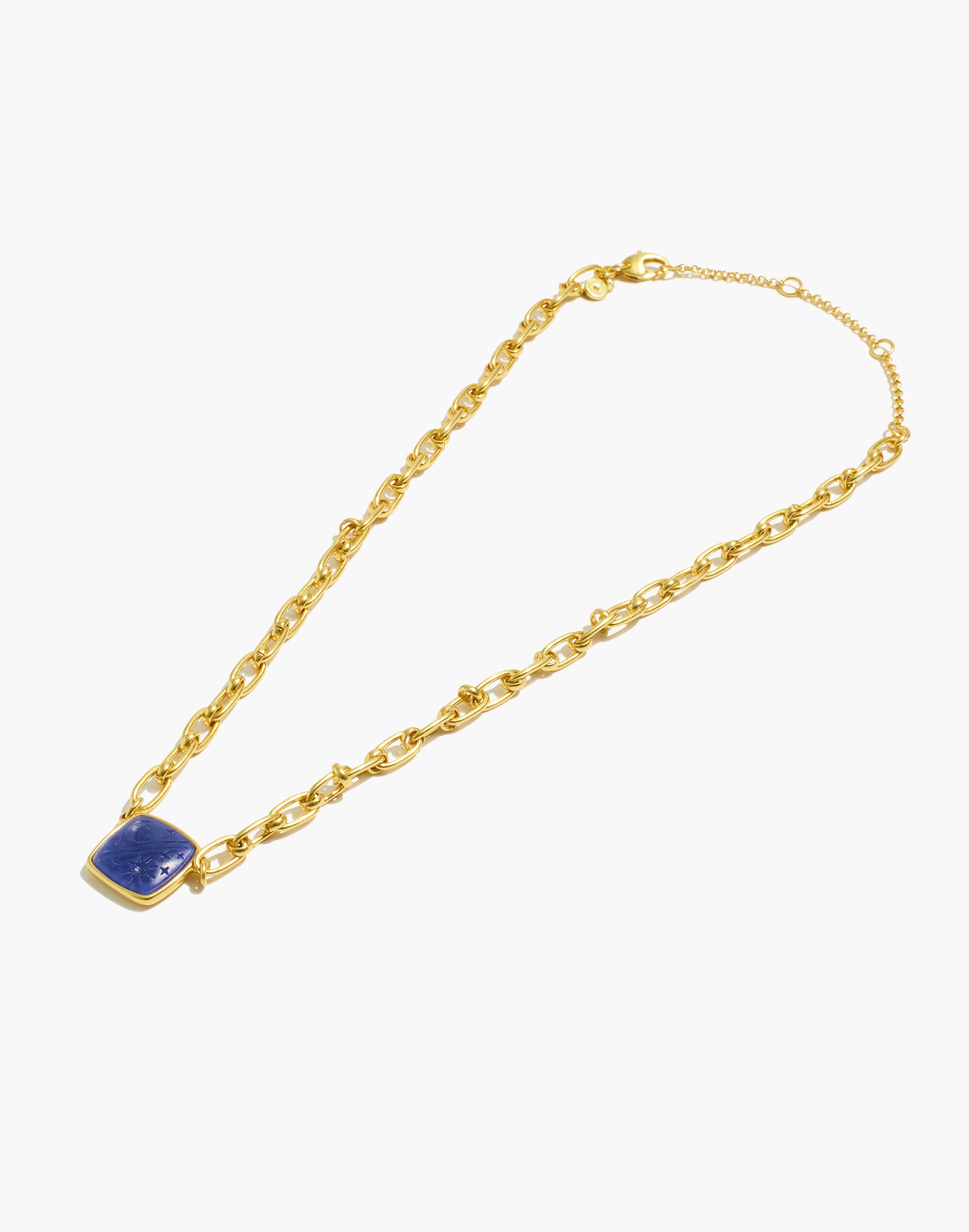 Impression Resin Charm Pendant Necklace