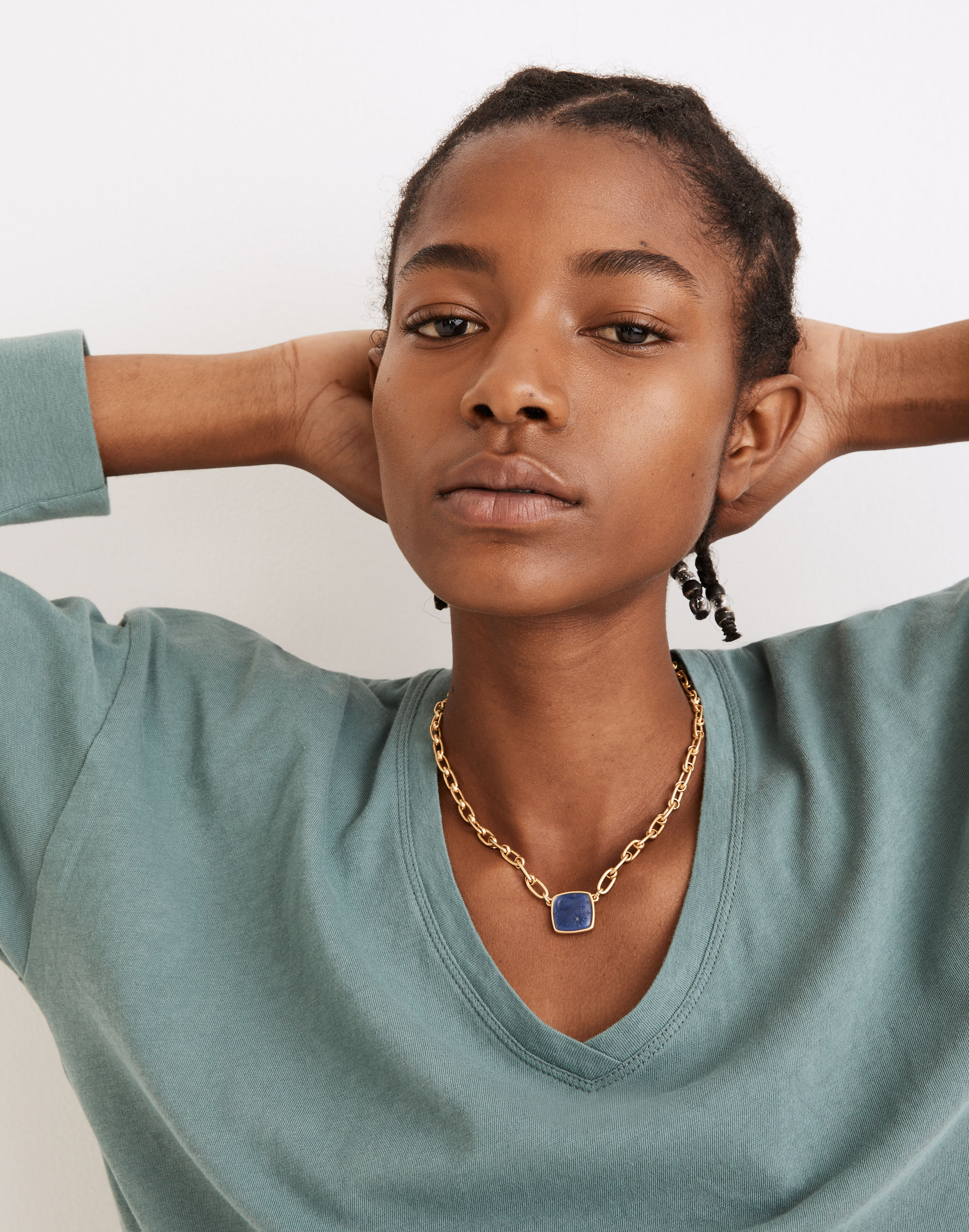 Impression Resin Charm Pendant Necklace