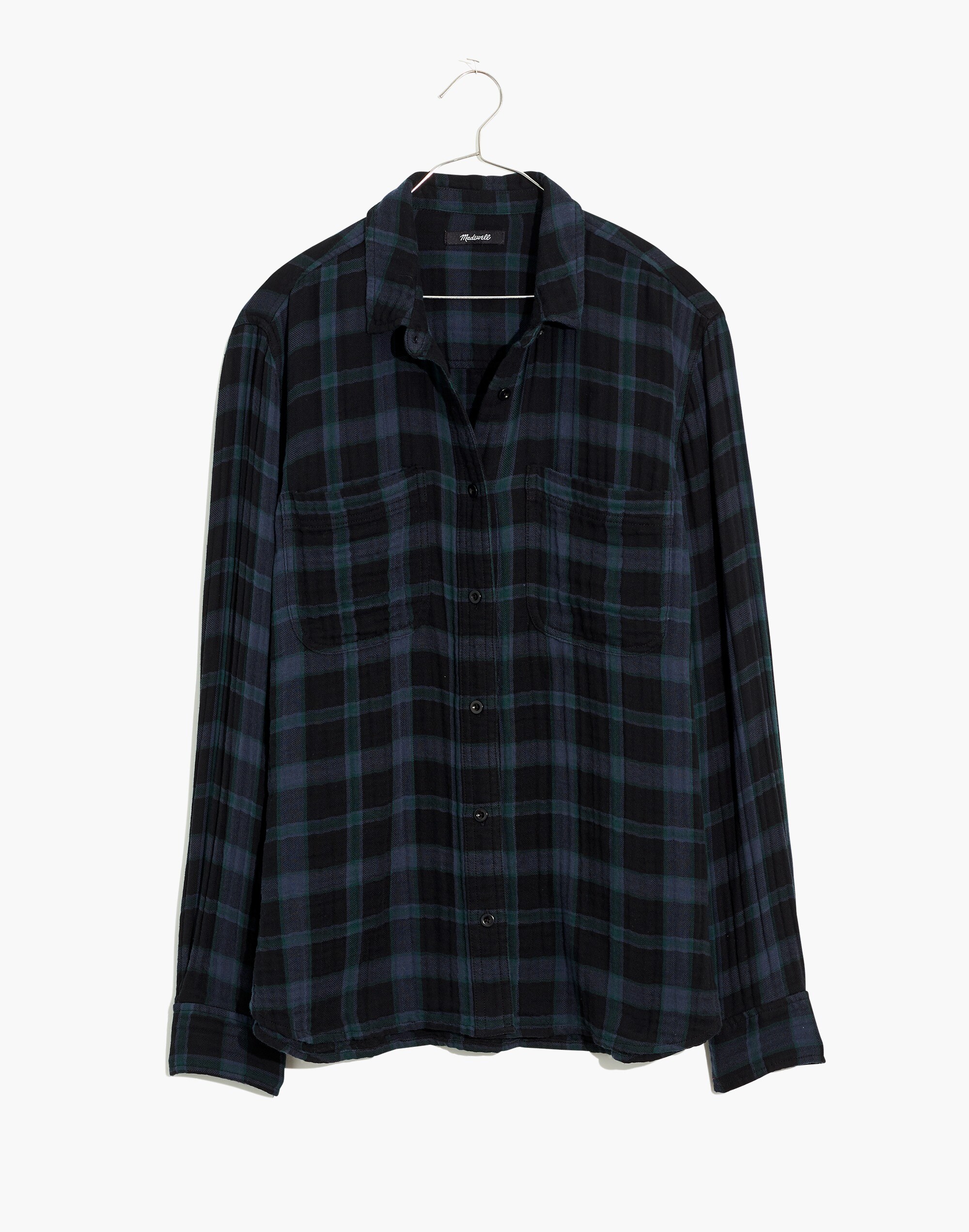 Plus Lightspun Oversized Ex-Boyfriend Swing Shirt in Heisley Plaid