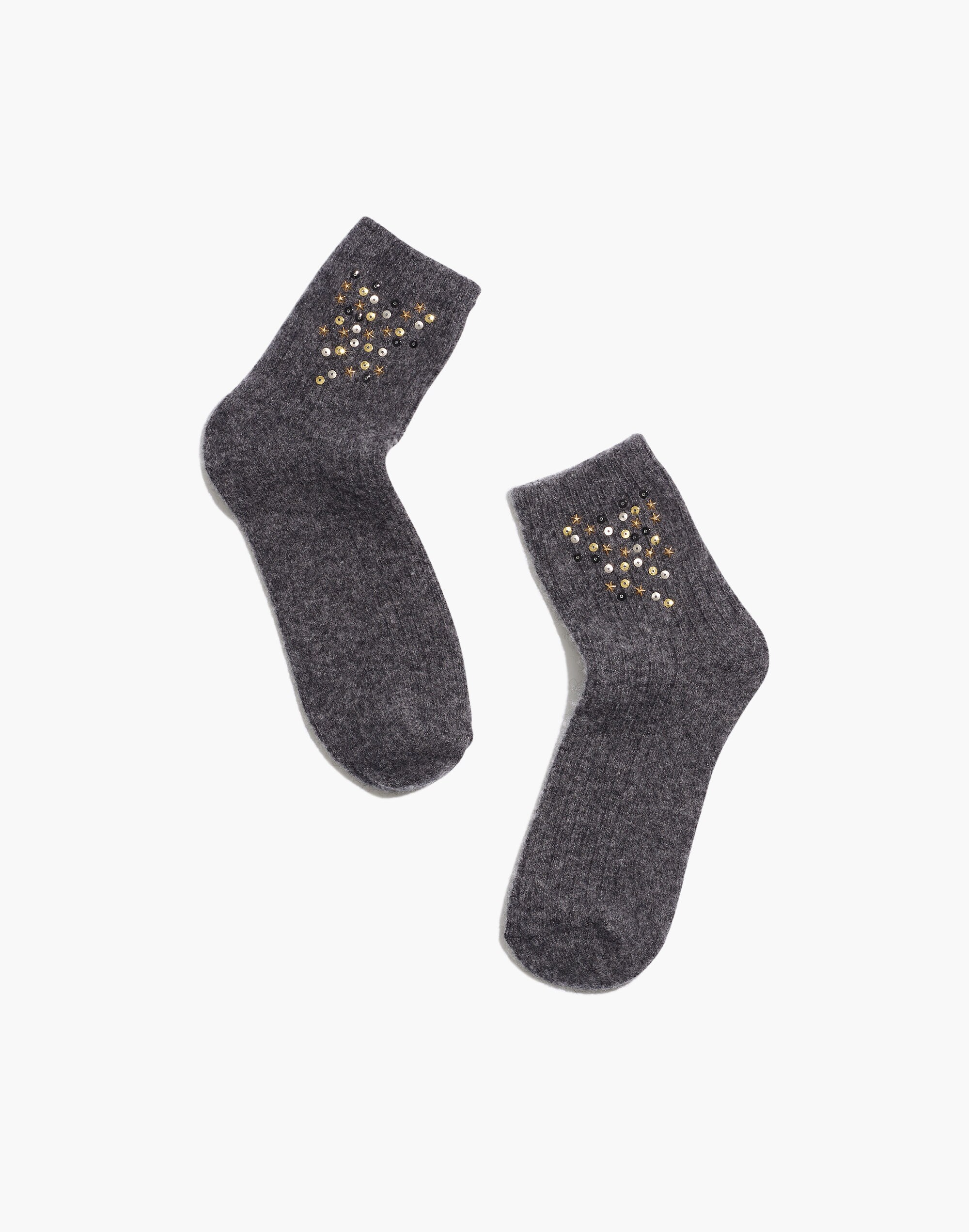 sequined ankle socks