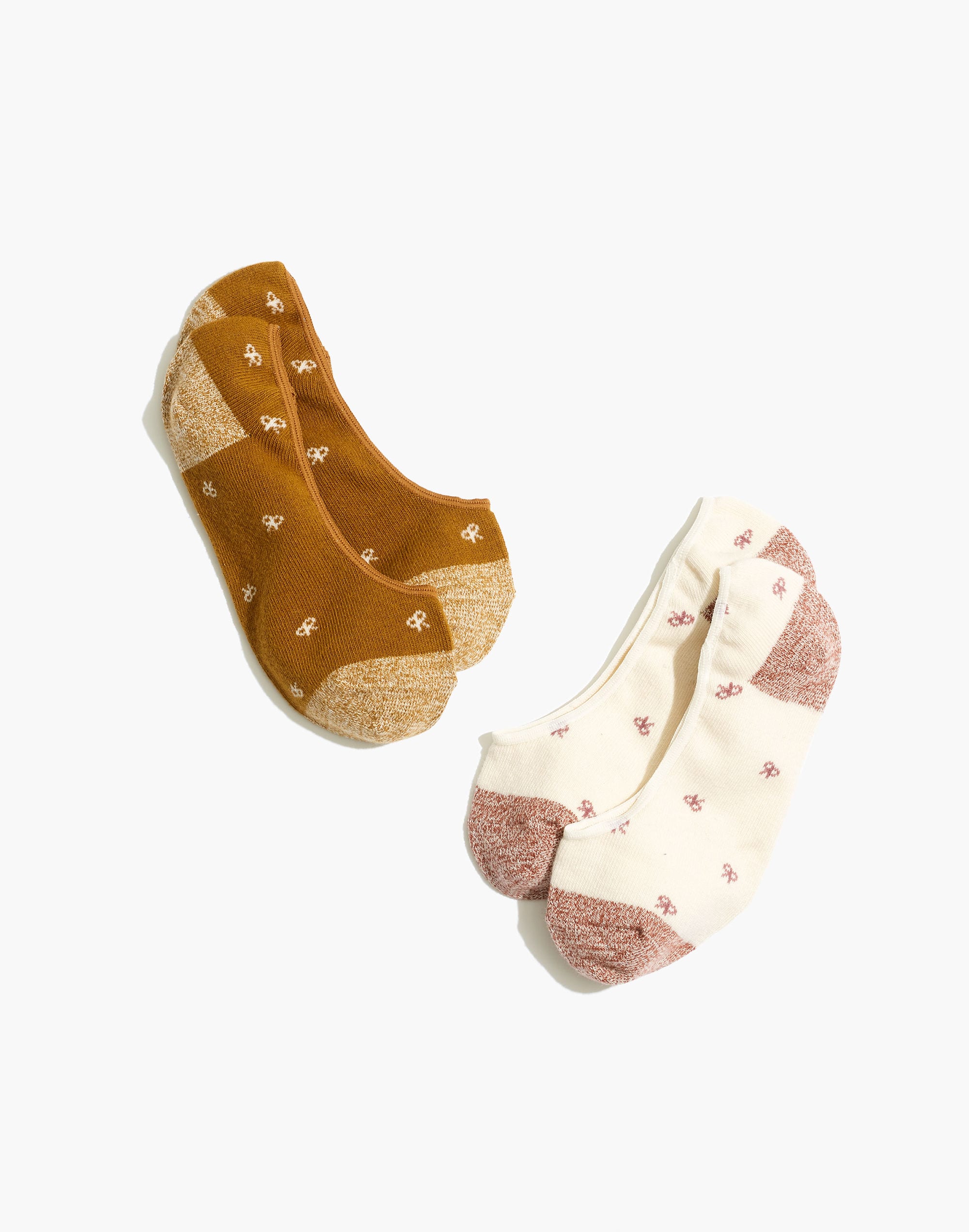 two-pack tiny bows low-profile socks