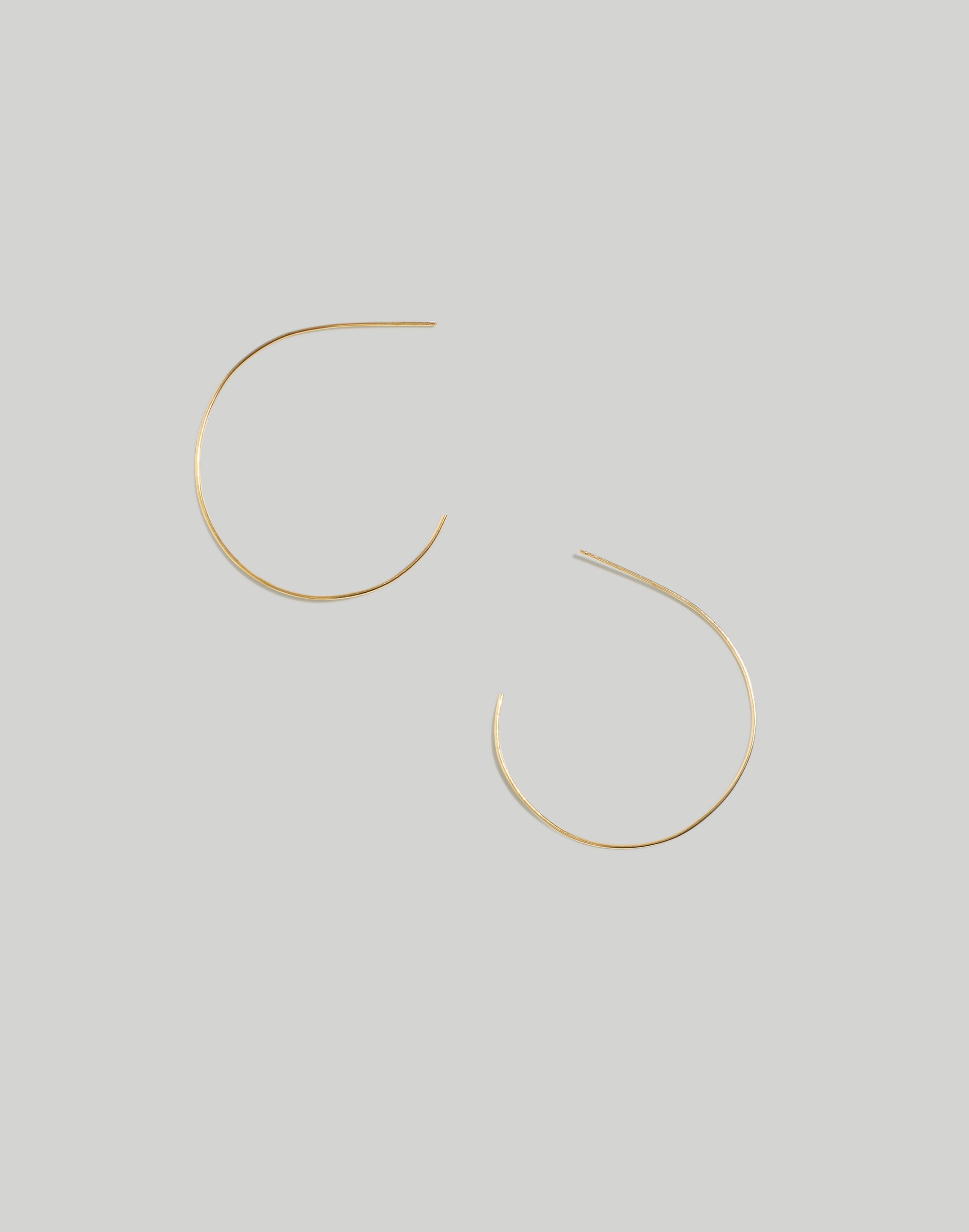 Demi-Fine Large Hoop Earrings